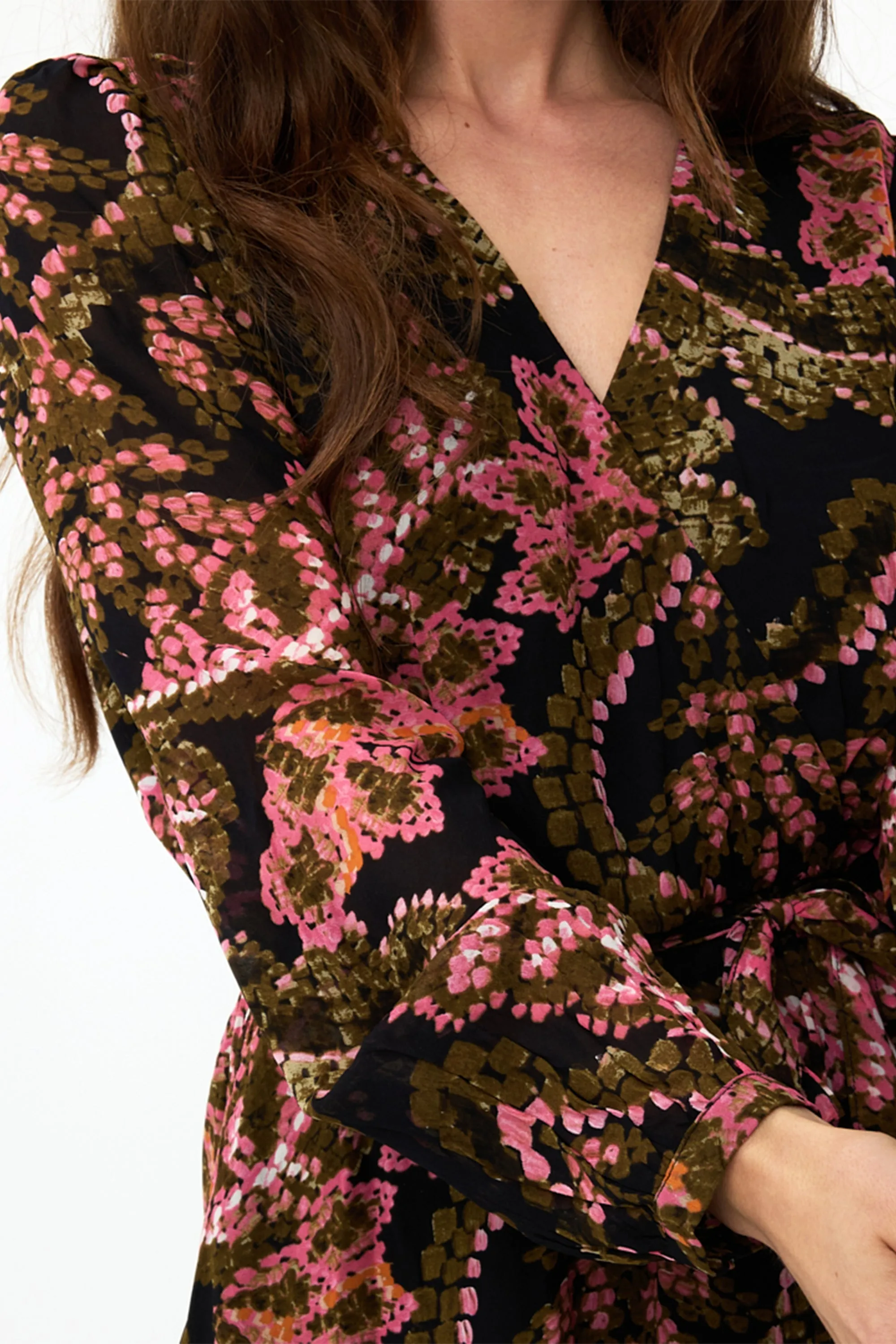 Global Flower Dress Elastic Waist sold by Bellissima product image thumbnail 4