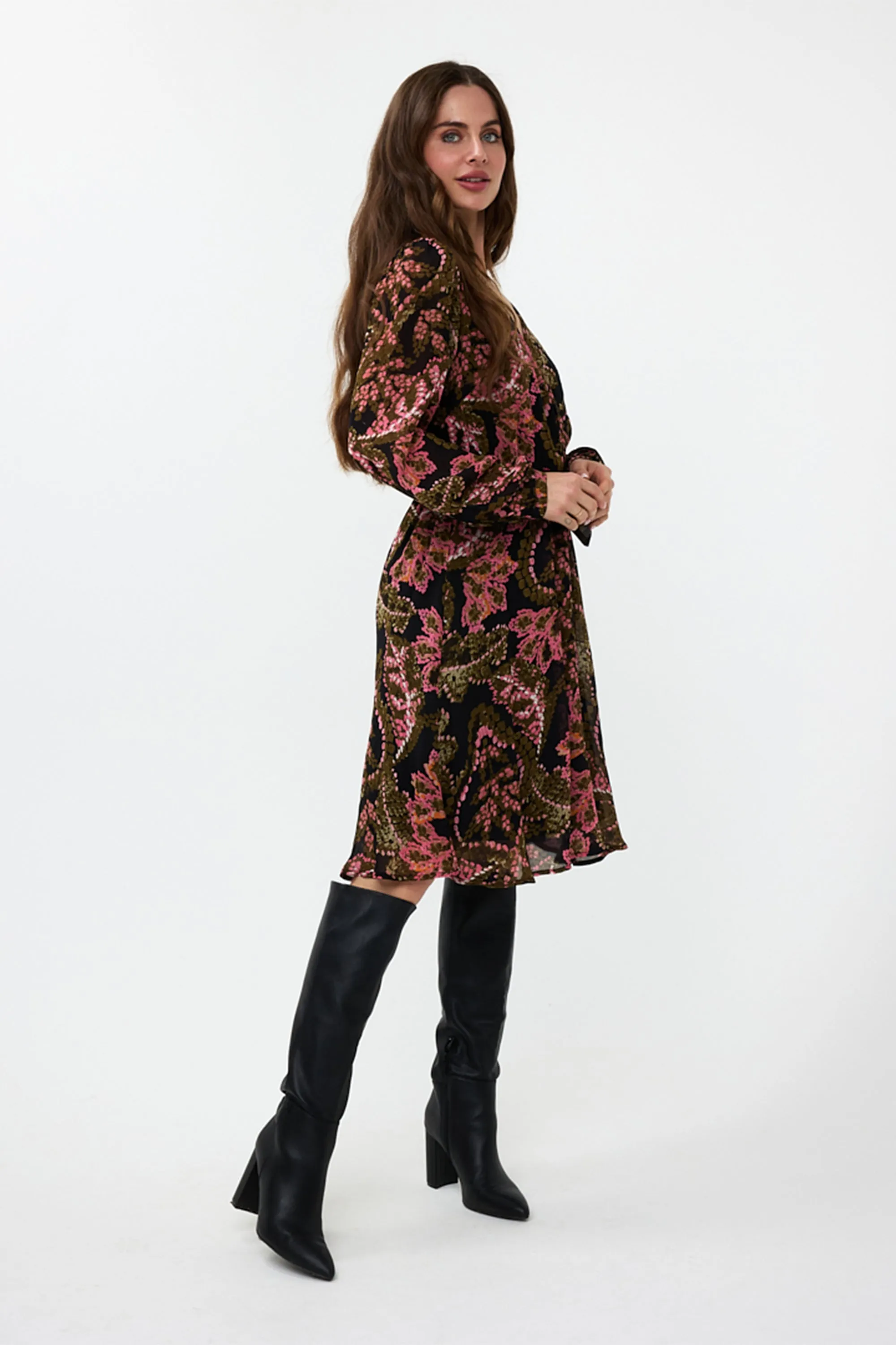 Global Flower Dress Elastic Waist sold by Bellissima product image thumbnail 2