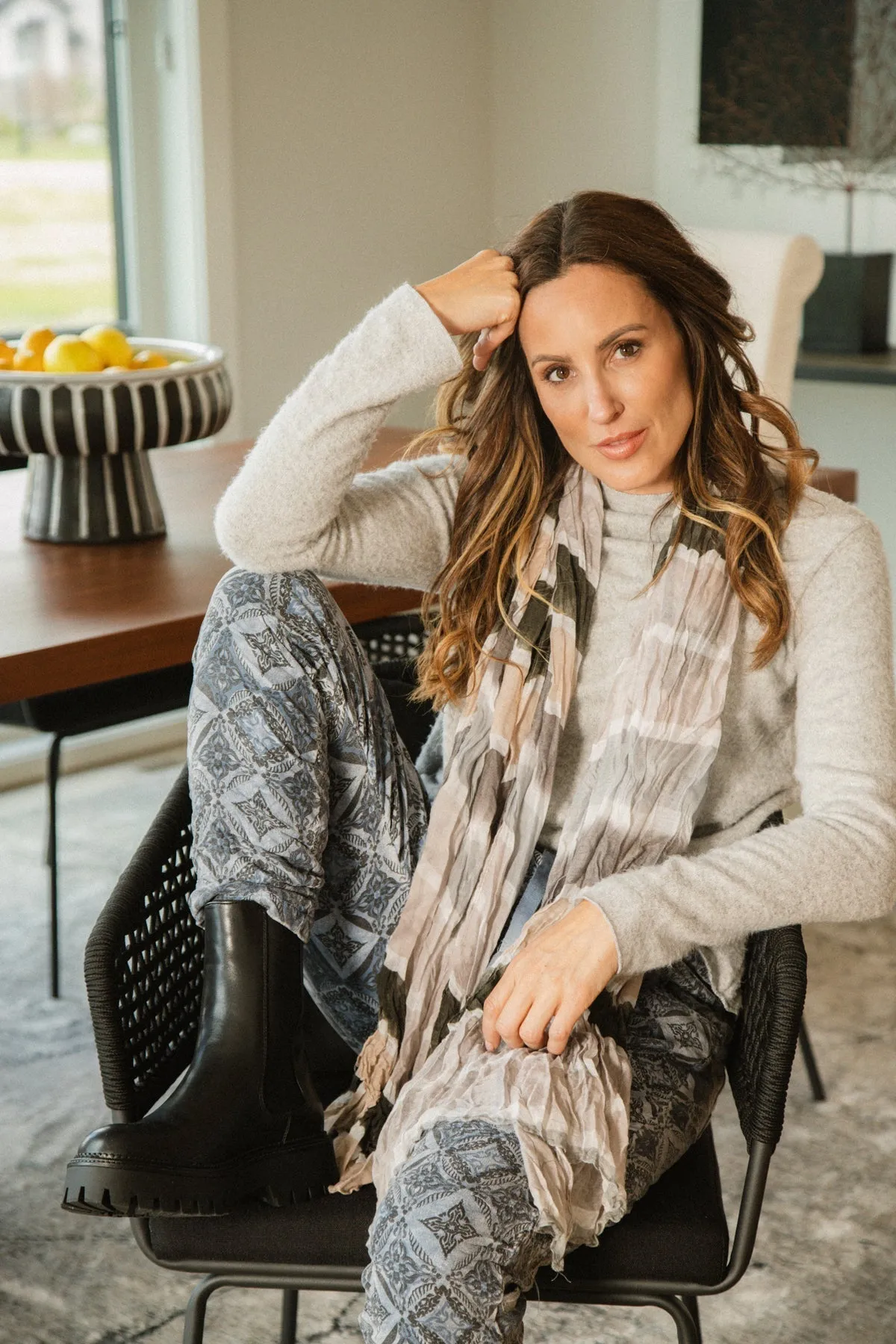 Marled Long Sleeve Sweater sold by Bellissima