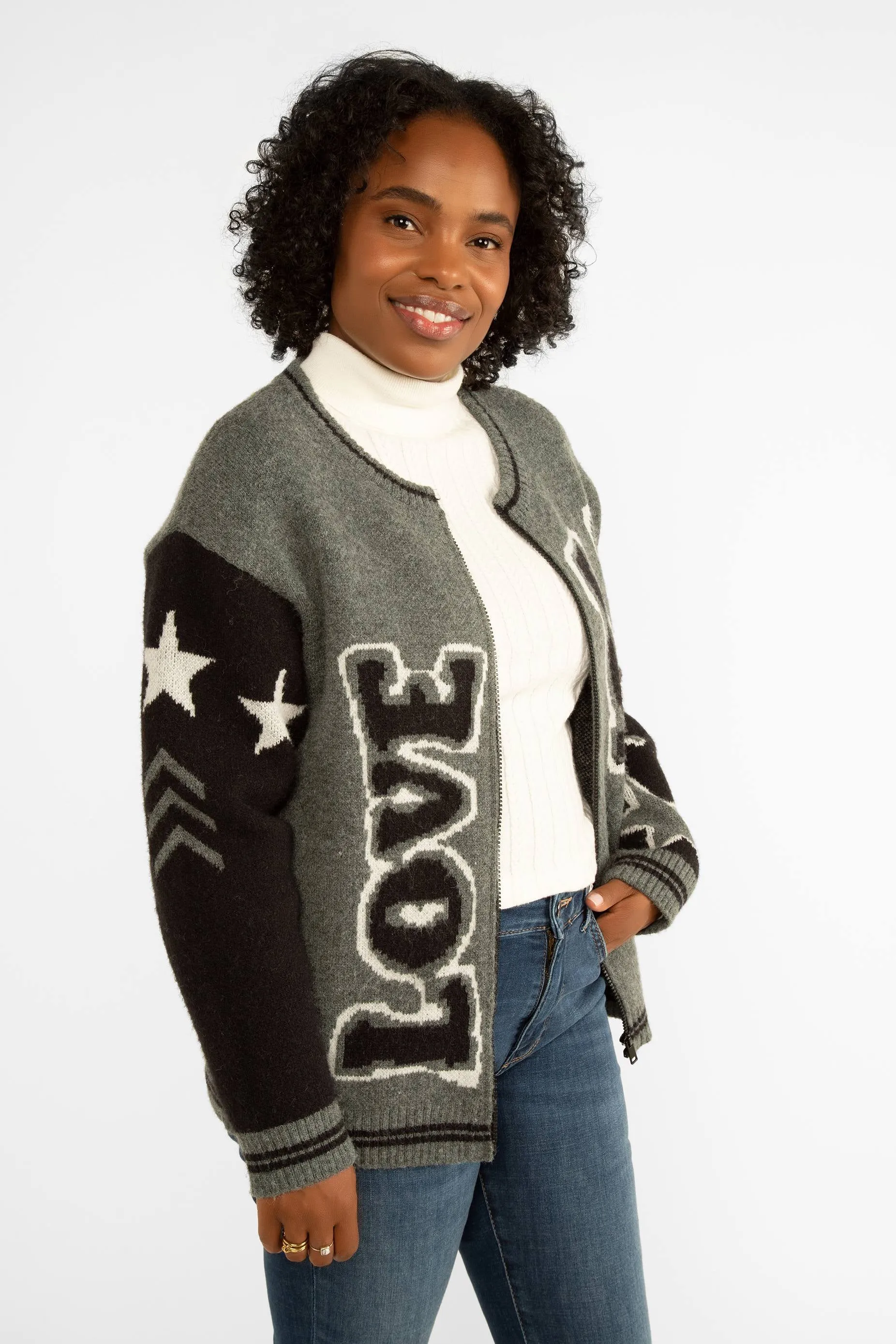 Love Varsity Jacket sold by Bellissima product image thumbnail 3