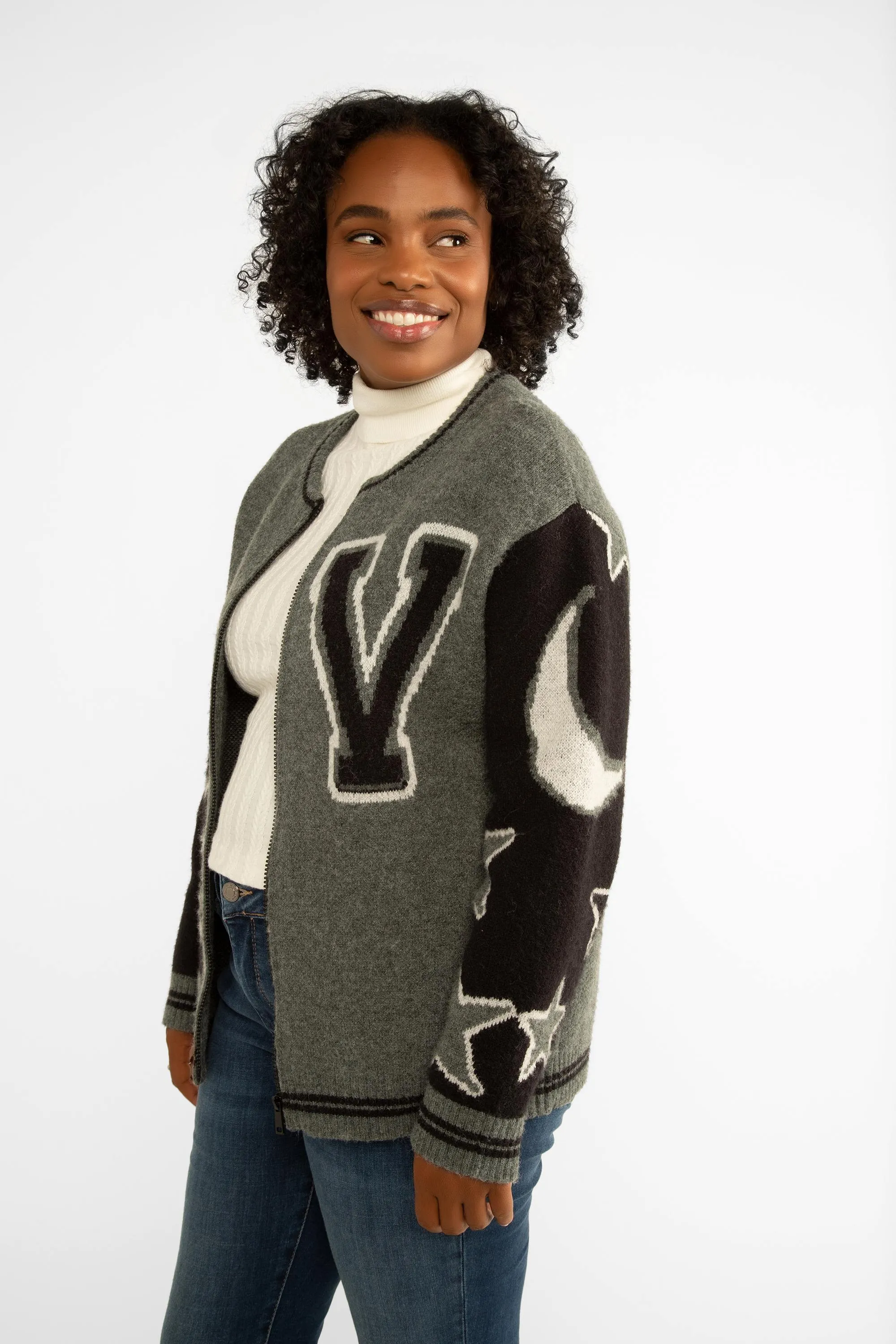 Love Varsity Jacket sold by Bellissima product image thumbnail 4