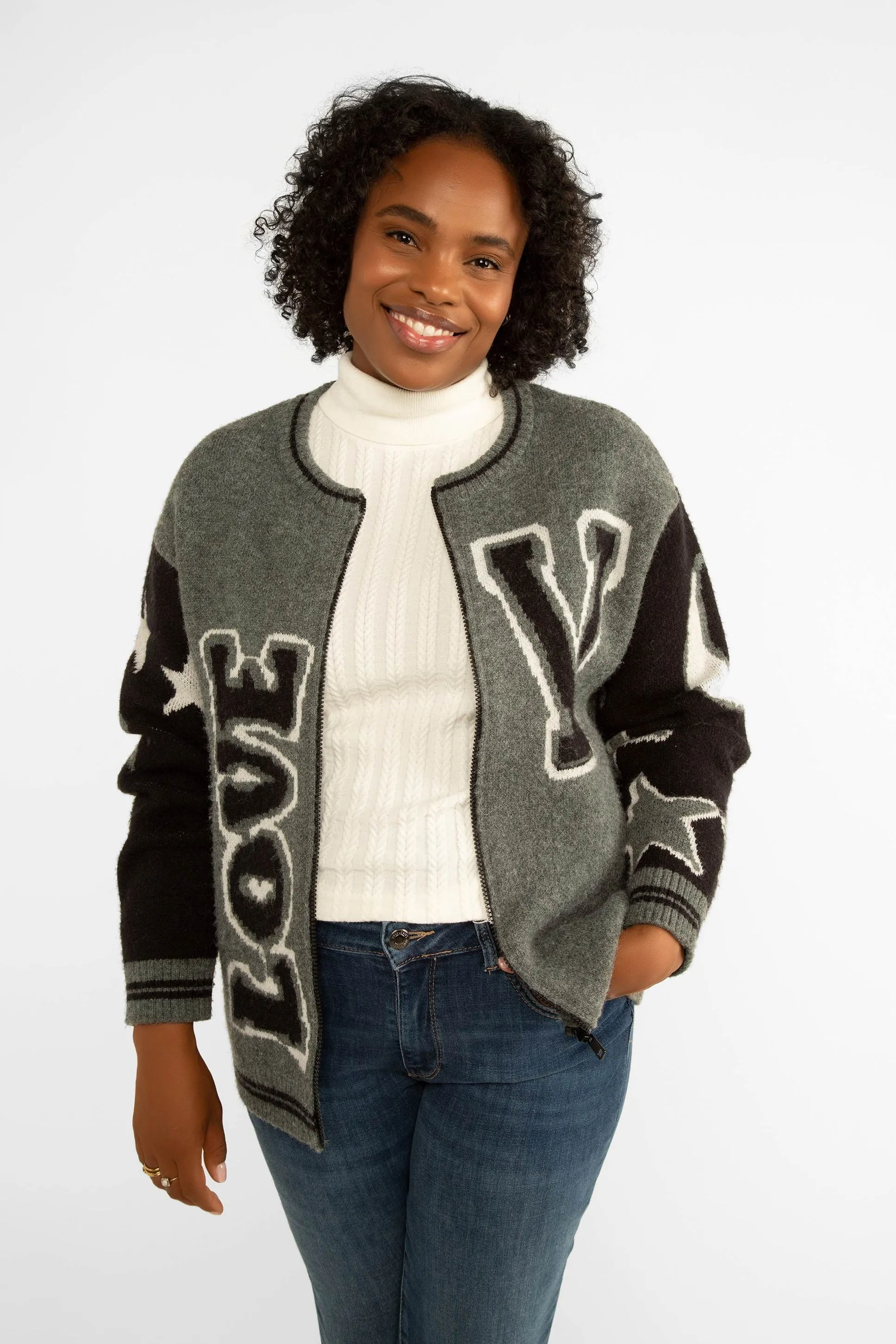Love Varsity Jacket sold by Bellissima product image thumbnail 5