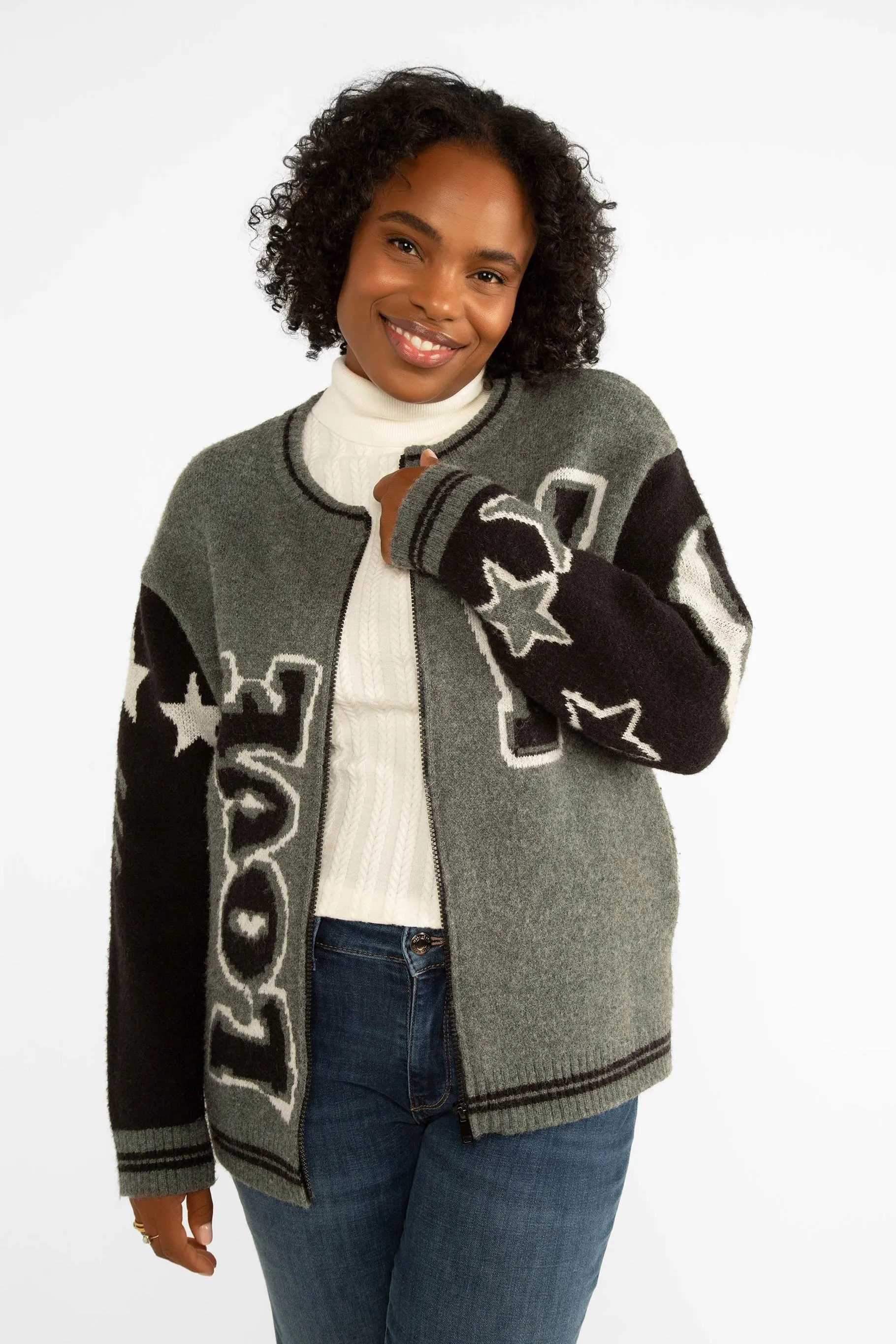 Love Varsity Jacket sold by Bellissima product image thumbnail 2