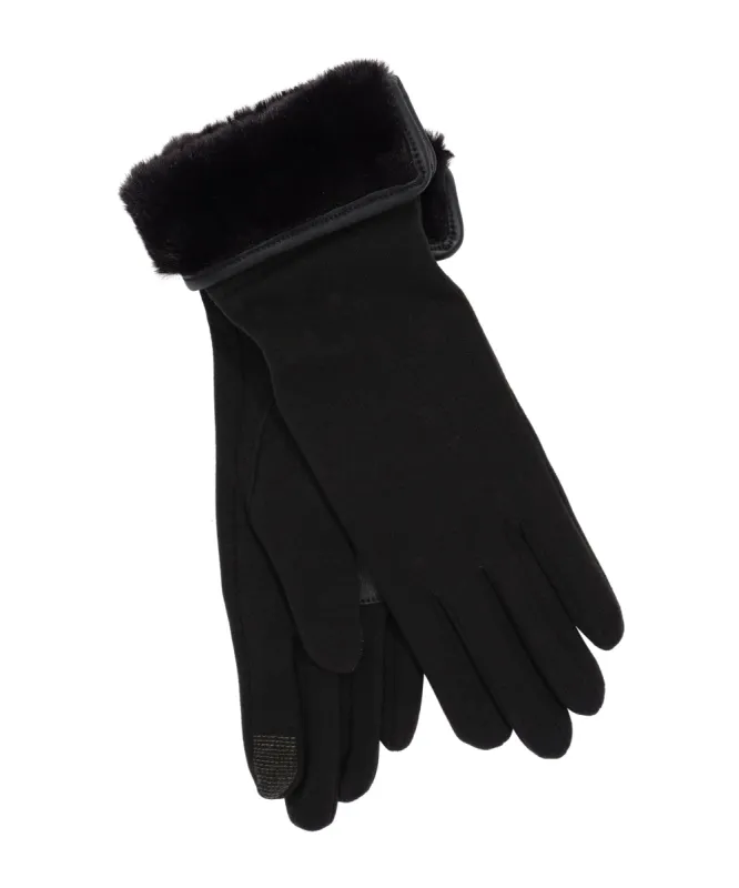 Comfort Stretch Fold Down Faux Fur Glove sold by Bellissima