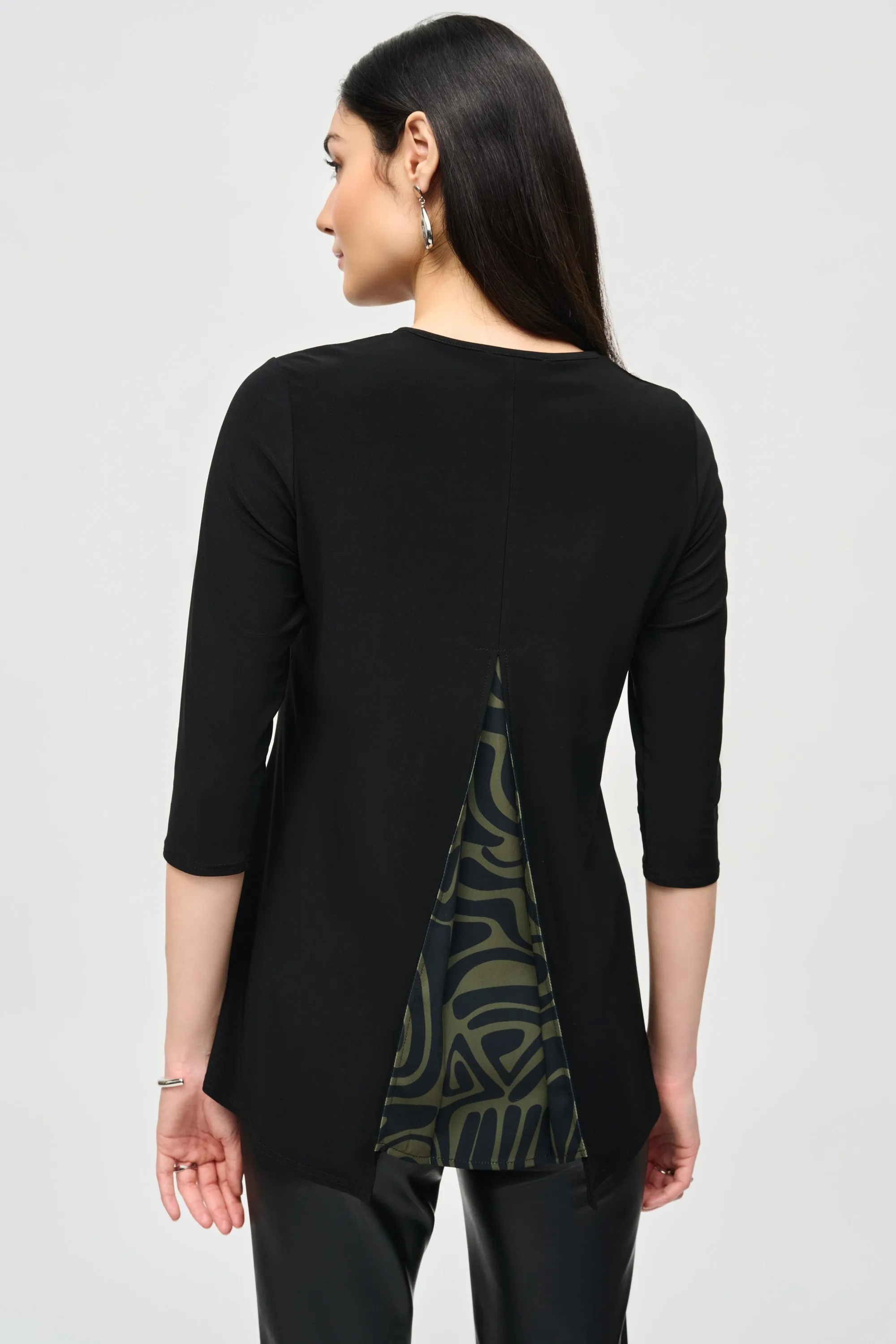 Silky Knit Tunic with Abstract Print Layer sold by Bellissima product image thumbnail 2