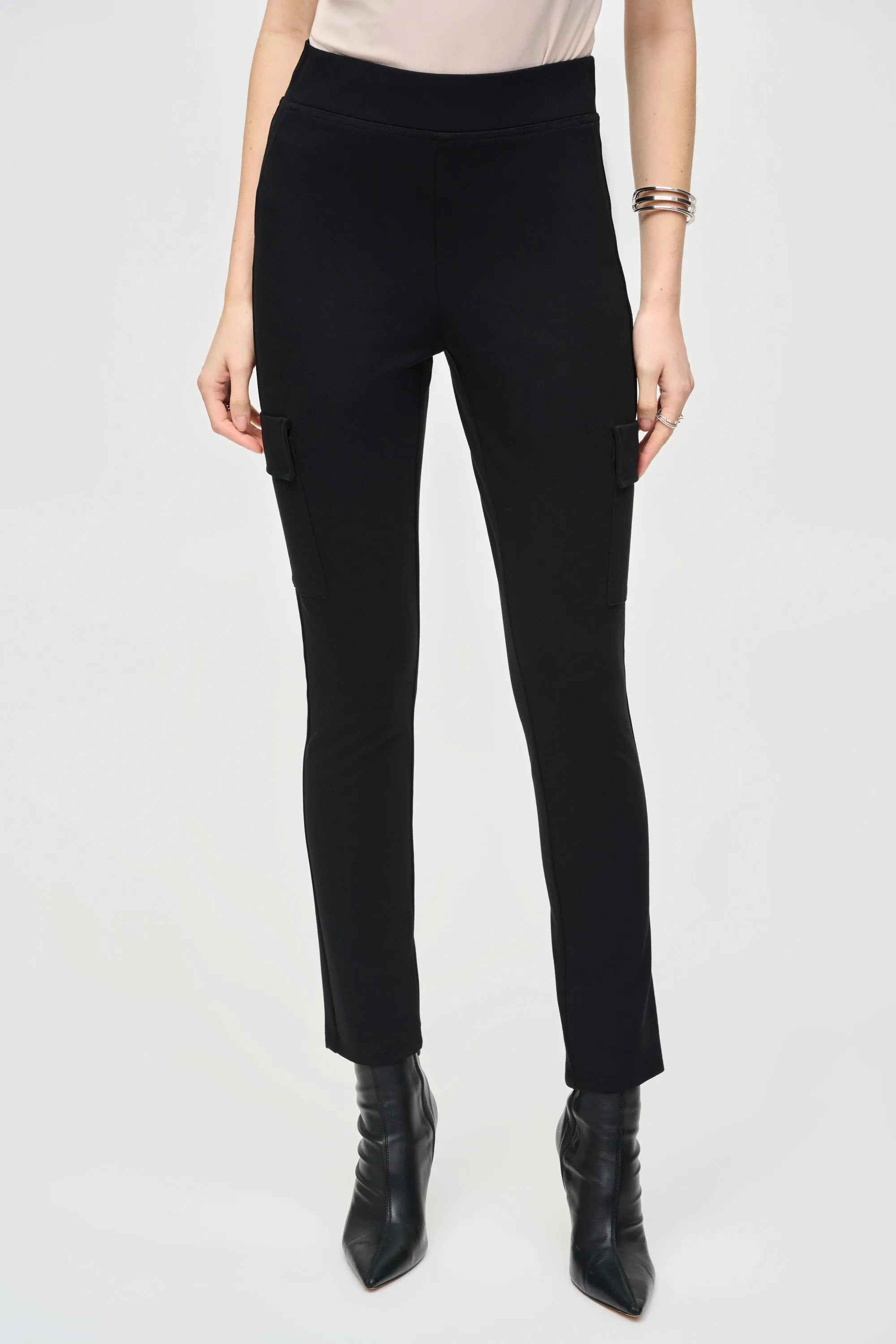 Silky Knit Slim Fit Cargo Pants sold by Bellissima product image thumbnail 2