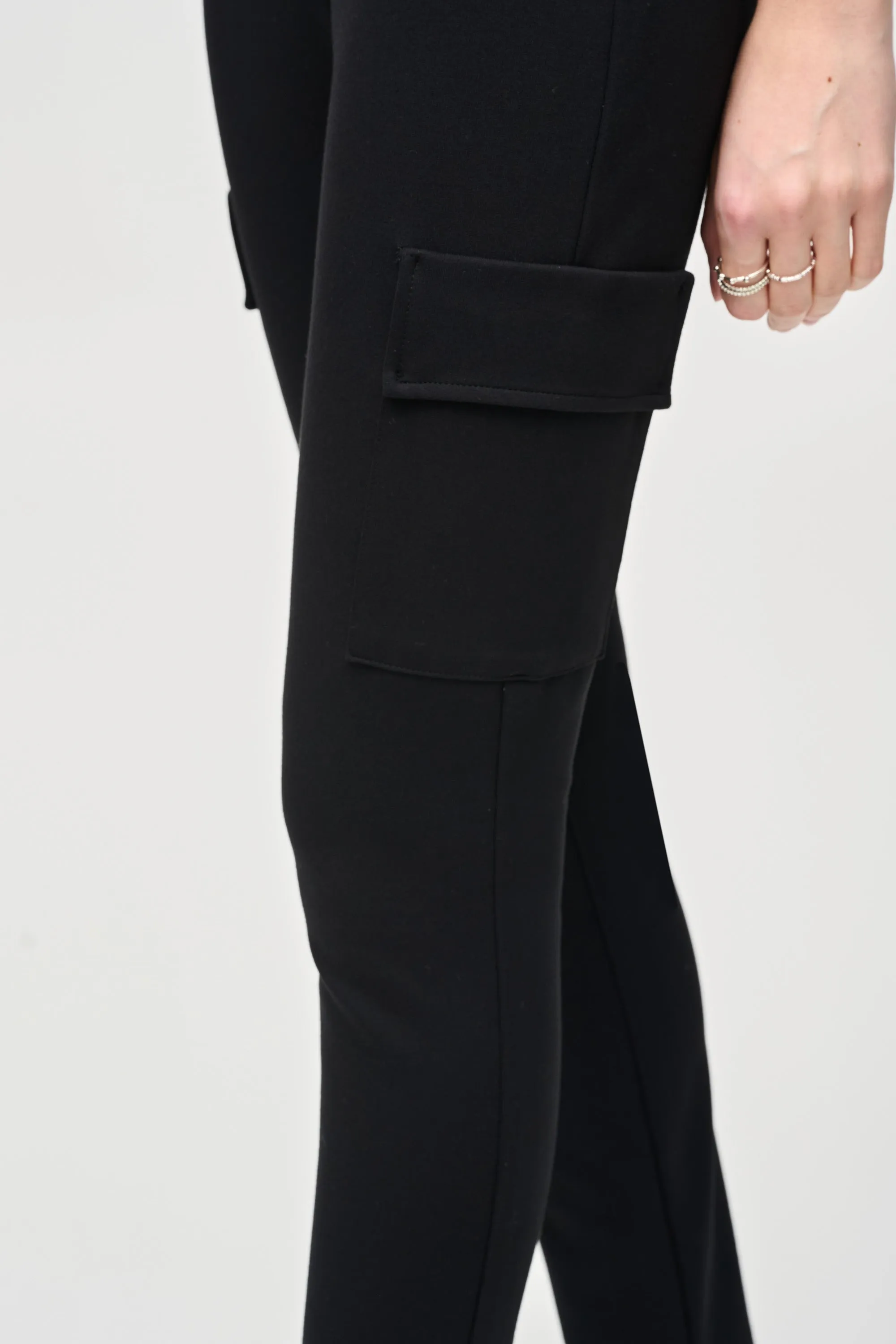 Silky Knit Slim Fit Cargo Pants sold by Bellissima product image thumbnail 3