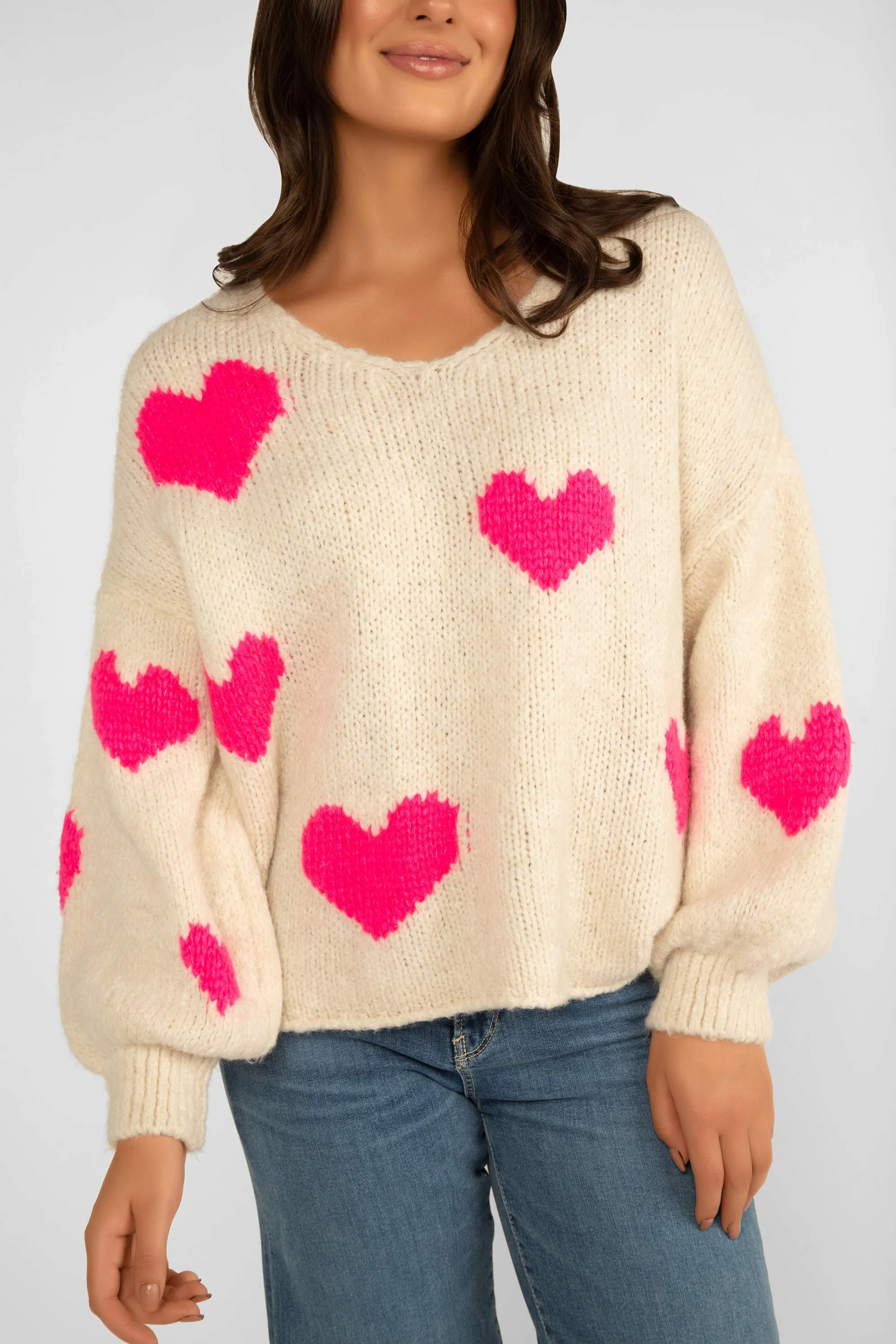 Boots & Hearts Long Sleeve Sweater sold by Bellissima product image thumbnail 4