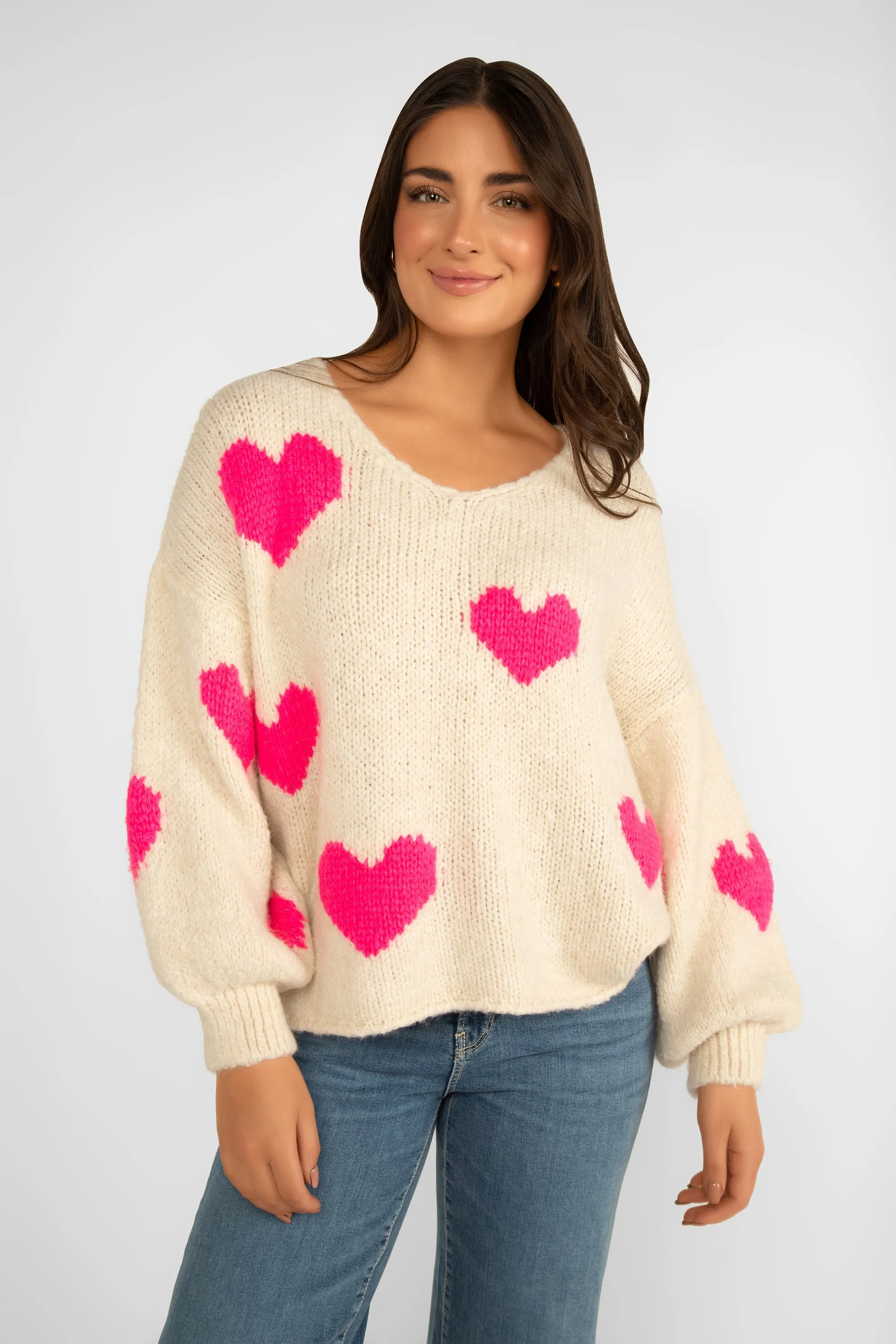Boots & Hearts Long Sleeve Sweater sold by Bellissima product image thumbnail 2