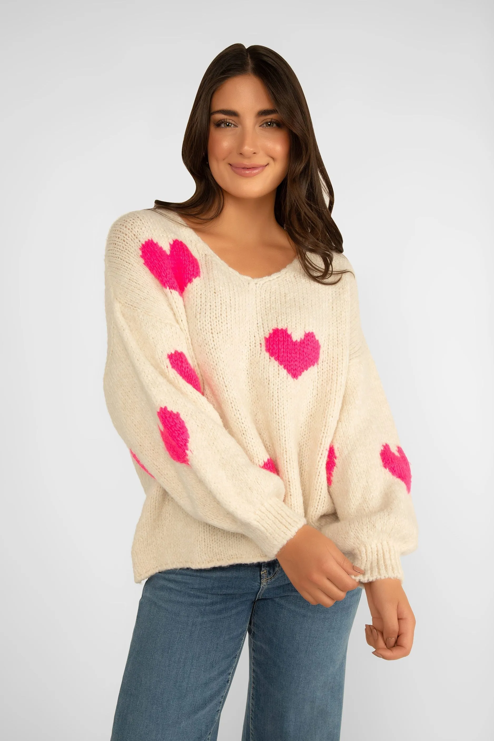 Boots & Hearts Long Sleeve Sweater sold by Bellissima product image thumbnail 3