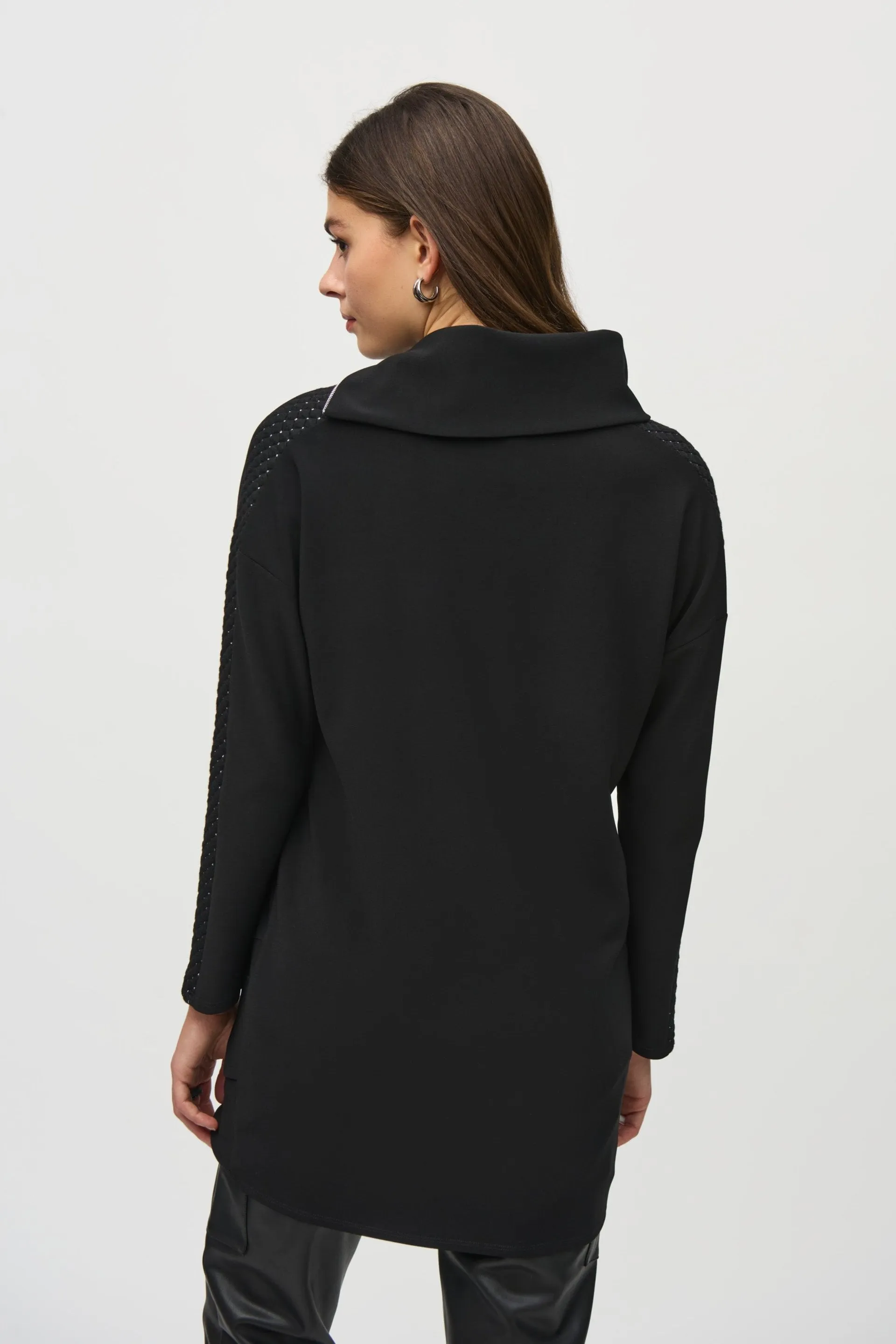 Silky Knit Tunic with Lurex Quilting Inserts sold by Bellissima product image thumbnail 4