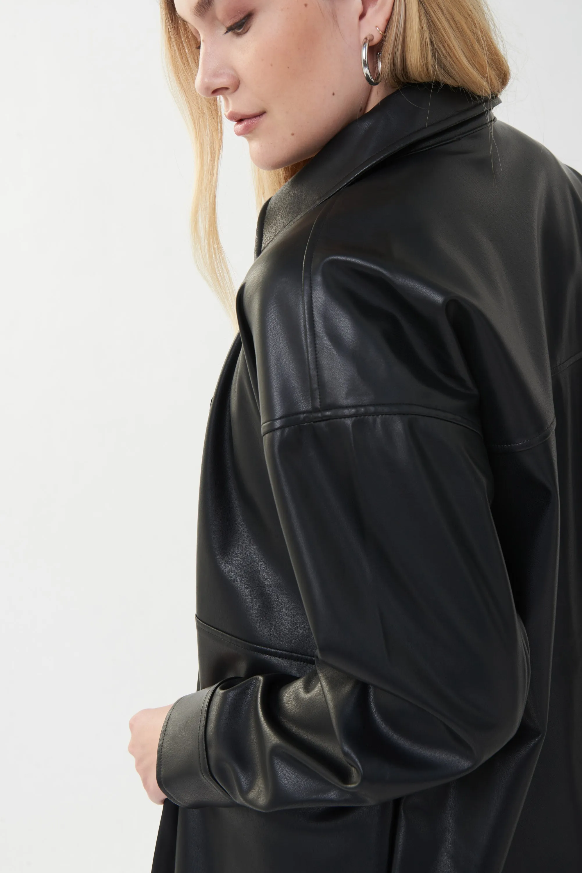 Faux Leather Shacket sold by Bellissima product image thumbnail 4