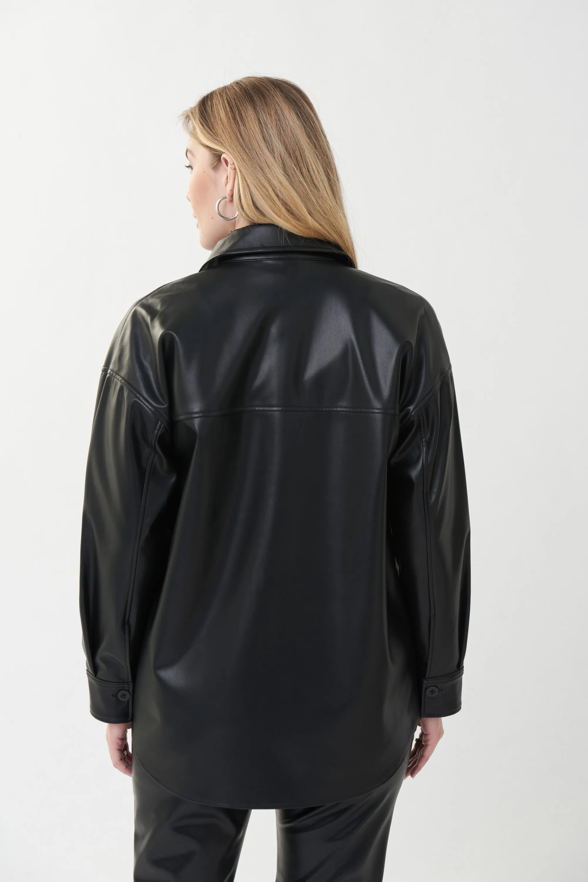 Faux Leather Shacket sold by Bellissima product image thumbnail 5