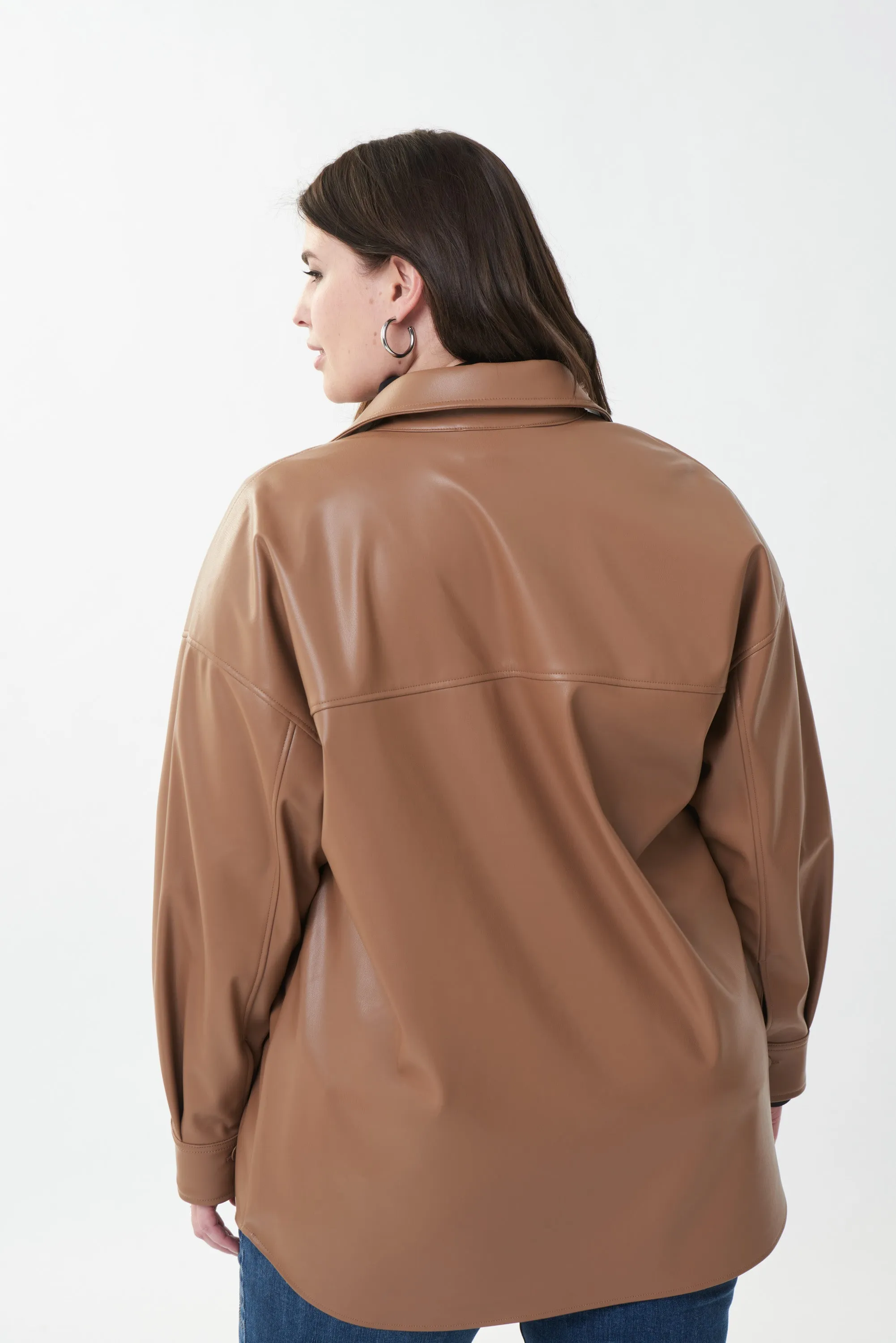 Faux Leather Shacket sold by Bellissima product image thumbnail 2