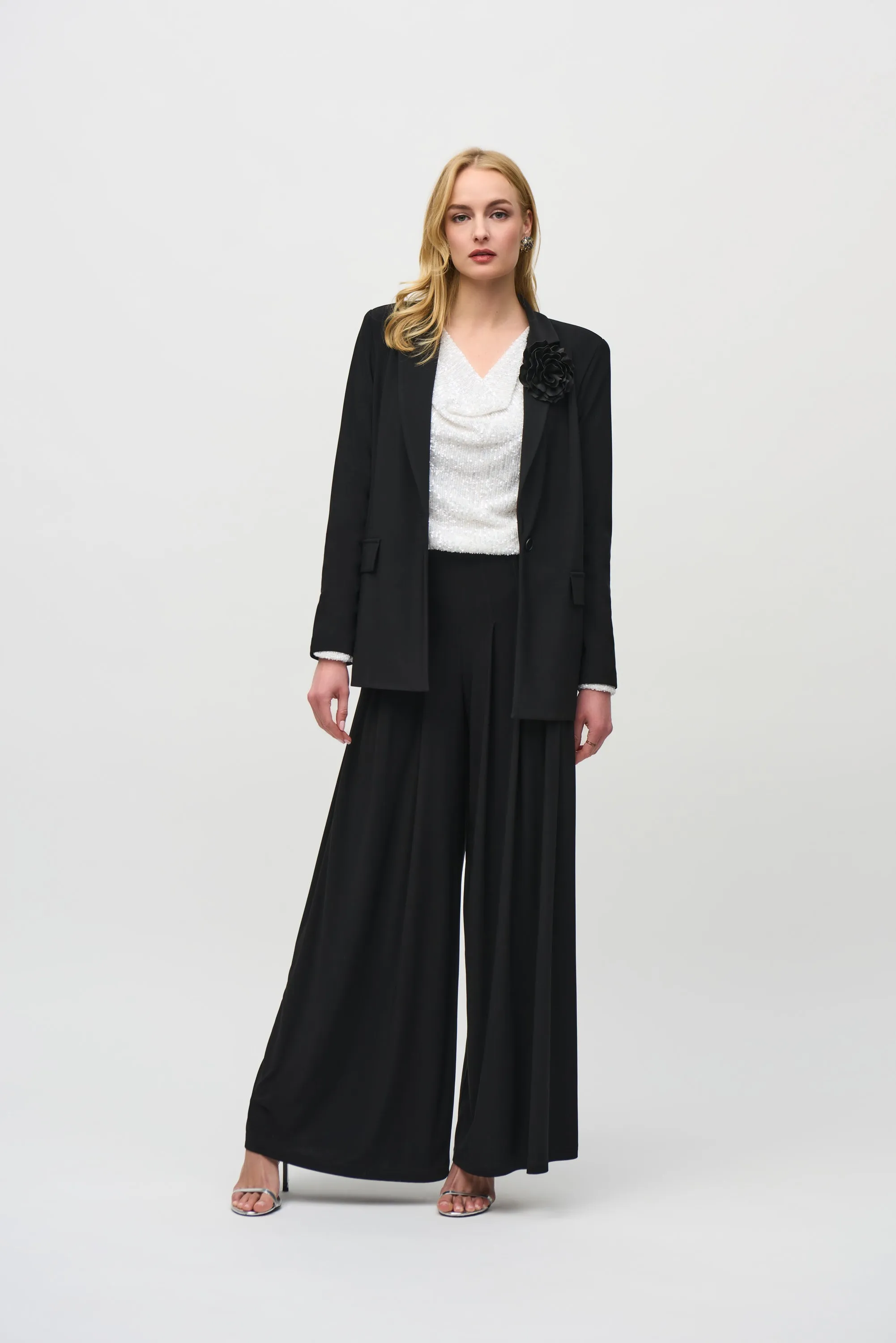 Silky Knit Wide-Leg Pull-On Pants sold by Bellissima product image thumbnail 4