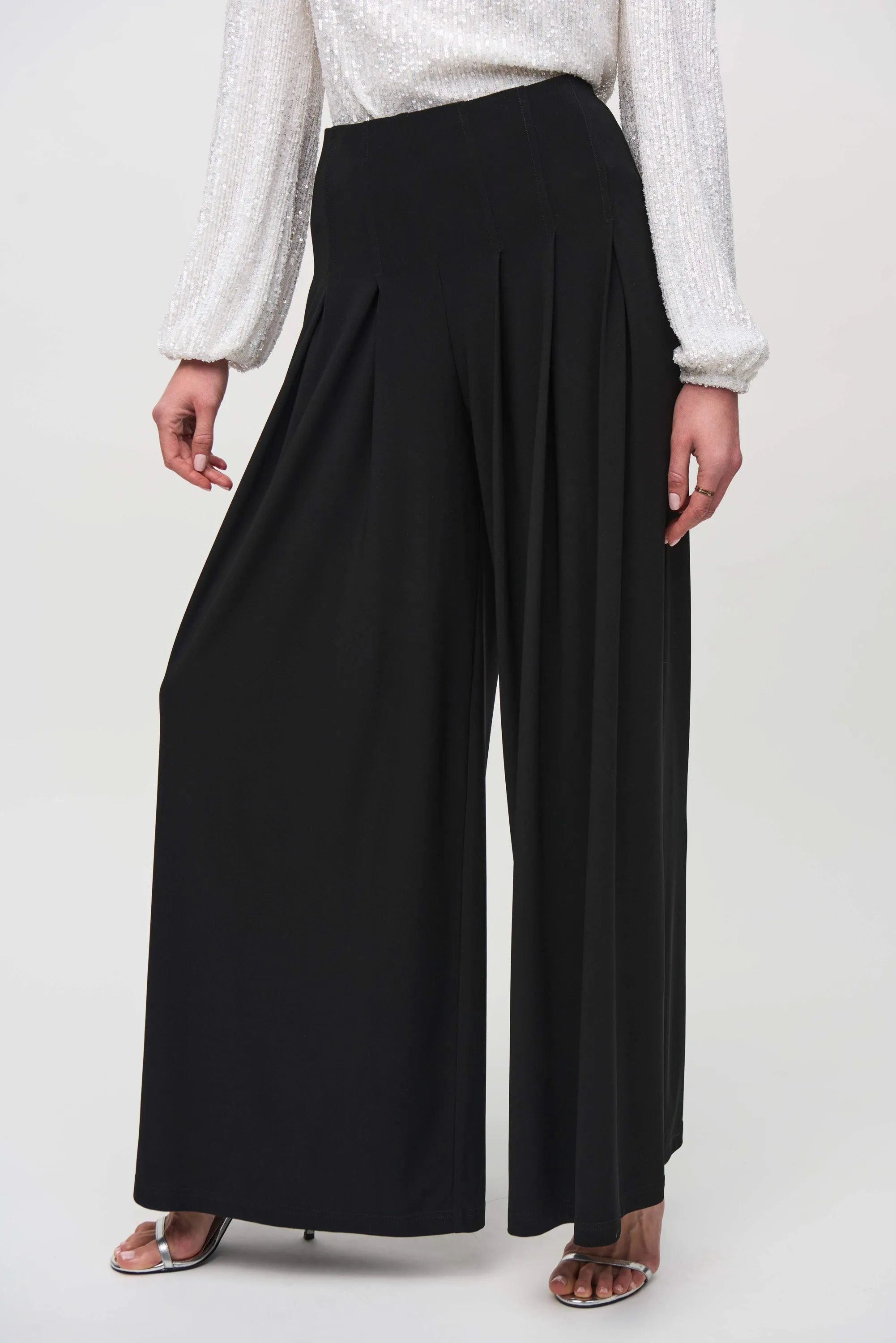 Silky Knit Wide-Leg Pull-On Pants sold by Bellissima product image thumbnail 2