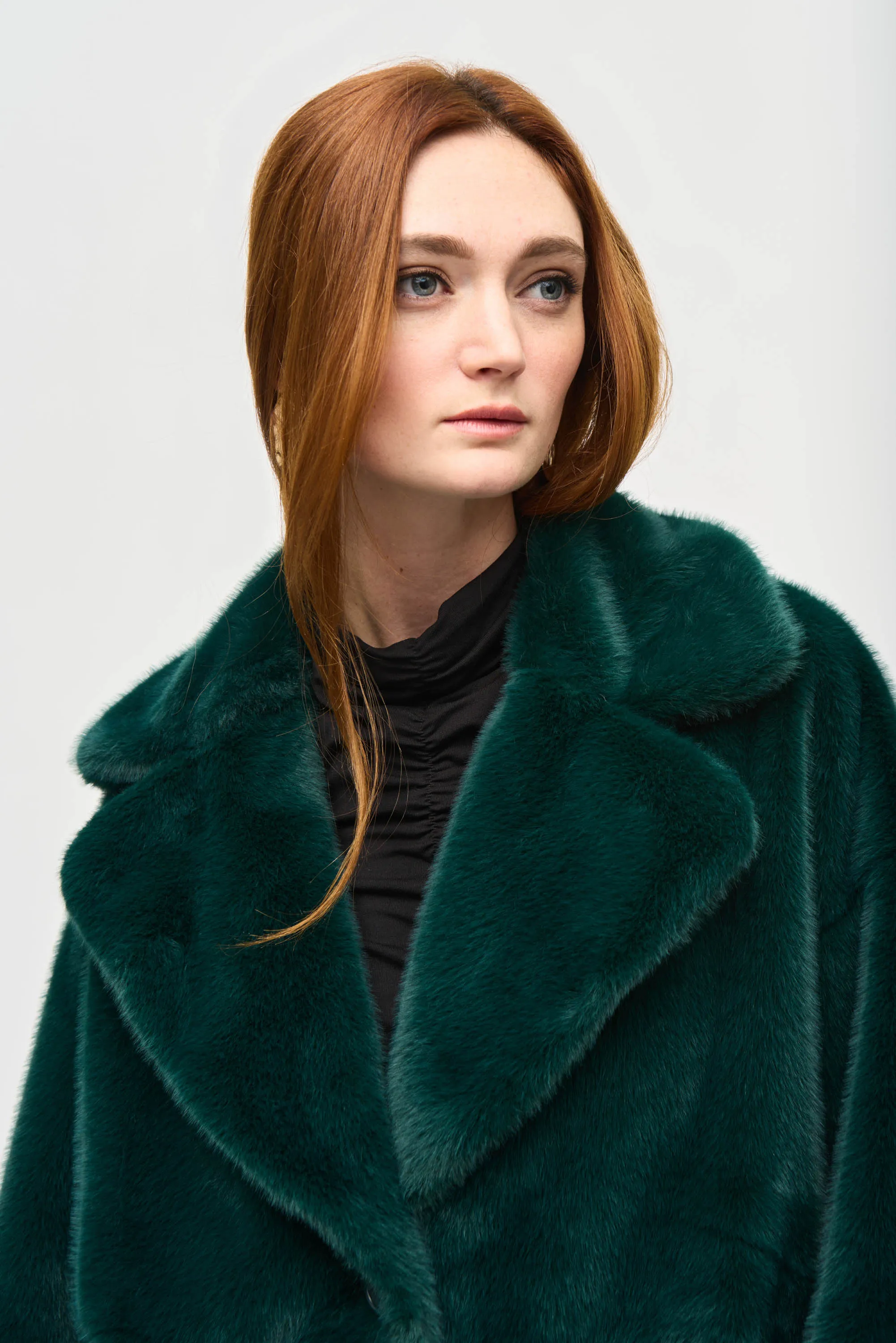 Faux Fur Straight Coat sold by Bellissima product image thumbnail 5
