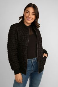 Quilted Bomber Jacket sold by Bellissima