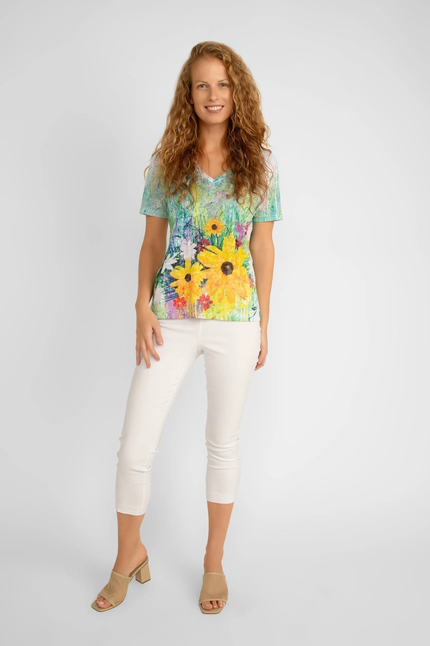 Turquoise Burnout T-Shirt sold by Bellissima product image thumbnail 4