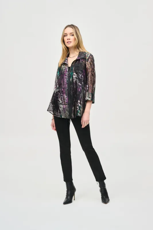 Classic Slim Foiled Print Denim Pant sold by Bellissima