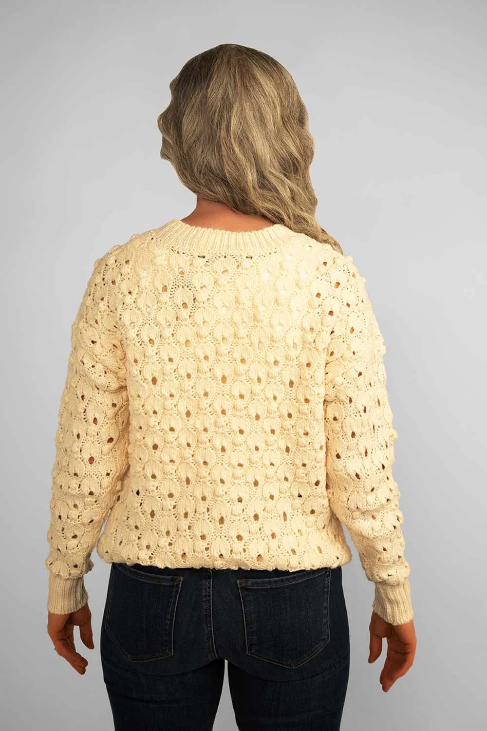 Crewneck Crochet Sweater sold by Bellissima product image thumbnail 2