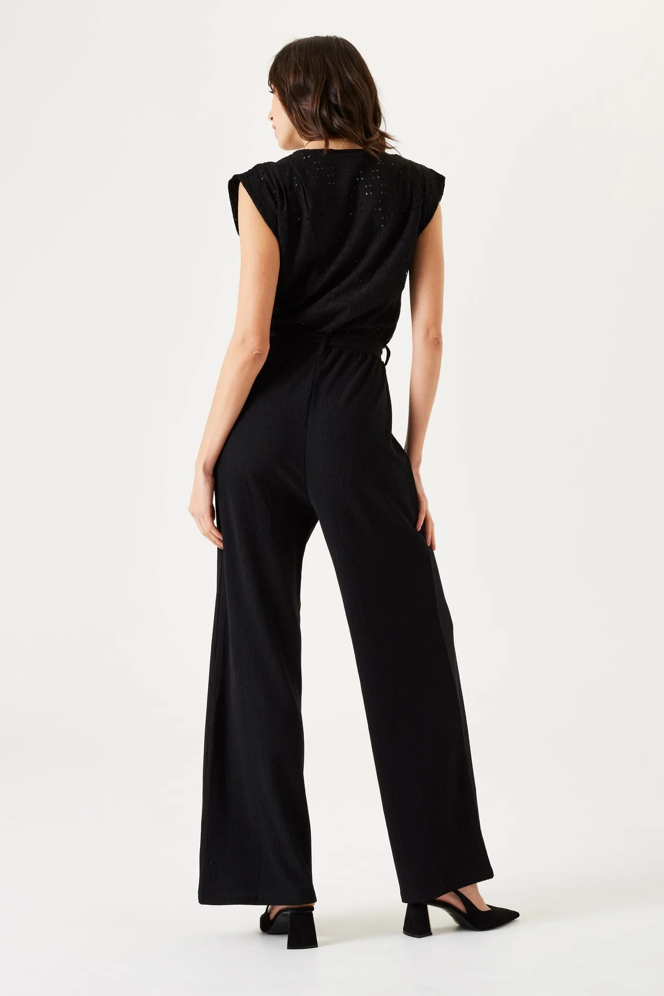 Short Sleeve V-Neck Solid Jumpsuit sold by Bellissima product image thumbnail 4