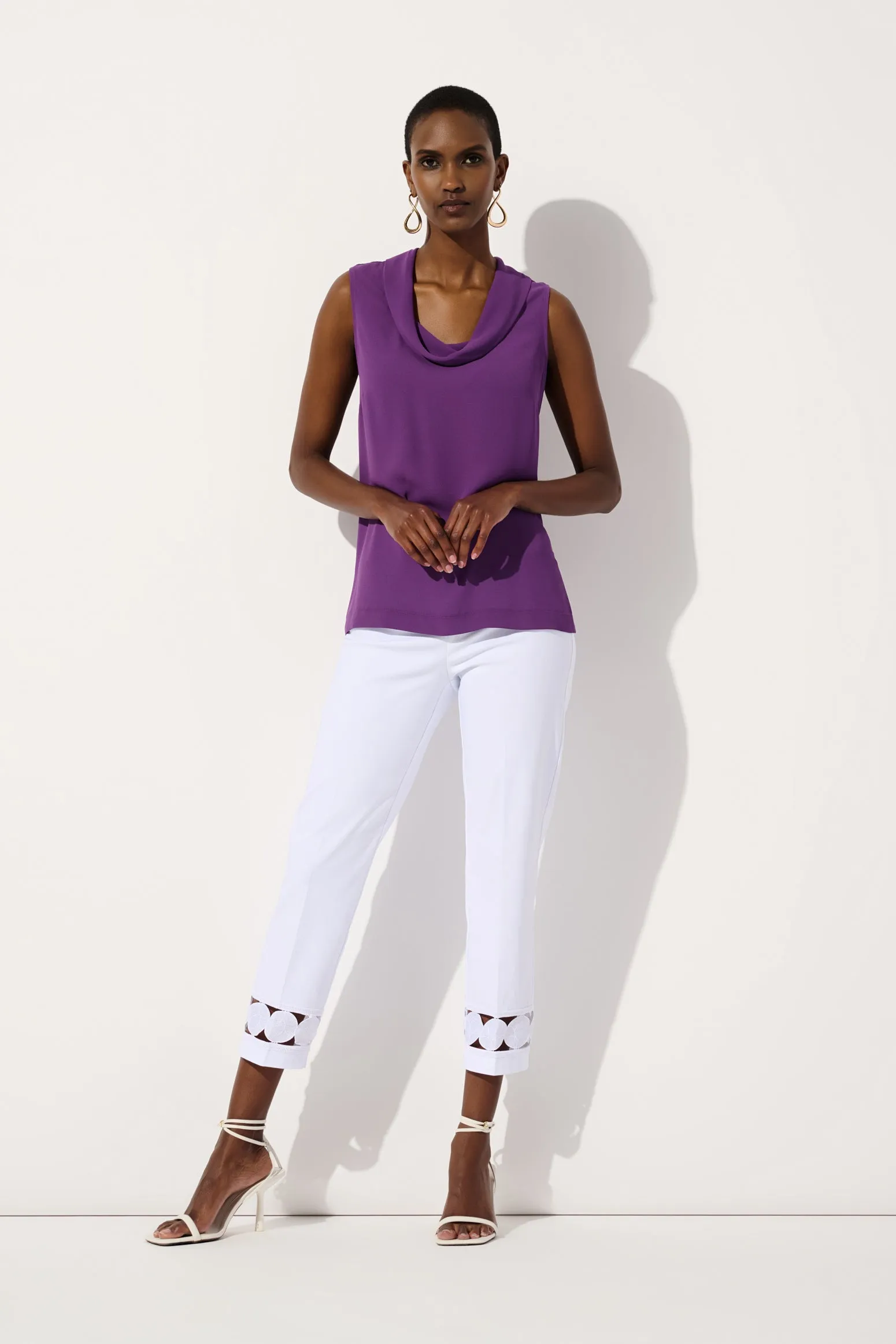 Sleeveless Cowl Neck Georgette Blouse sold by Bellissima product image thumbnail 5