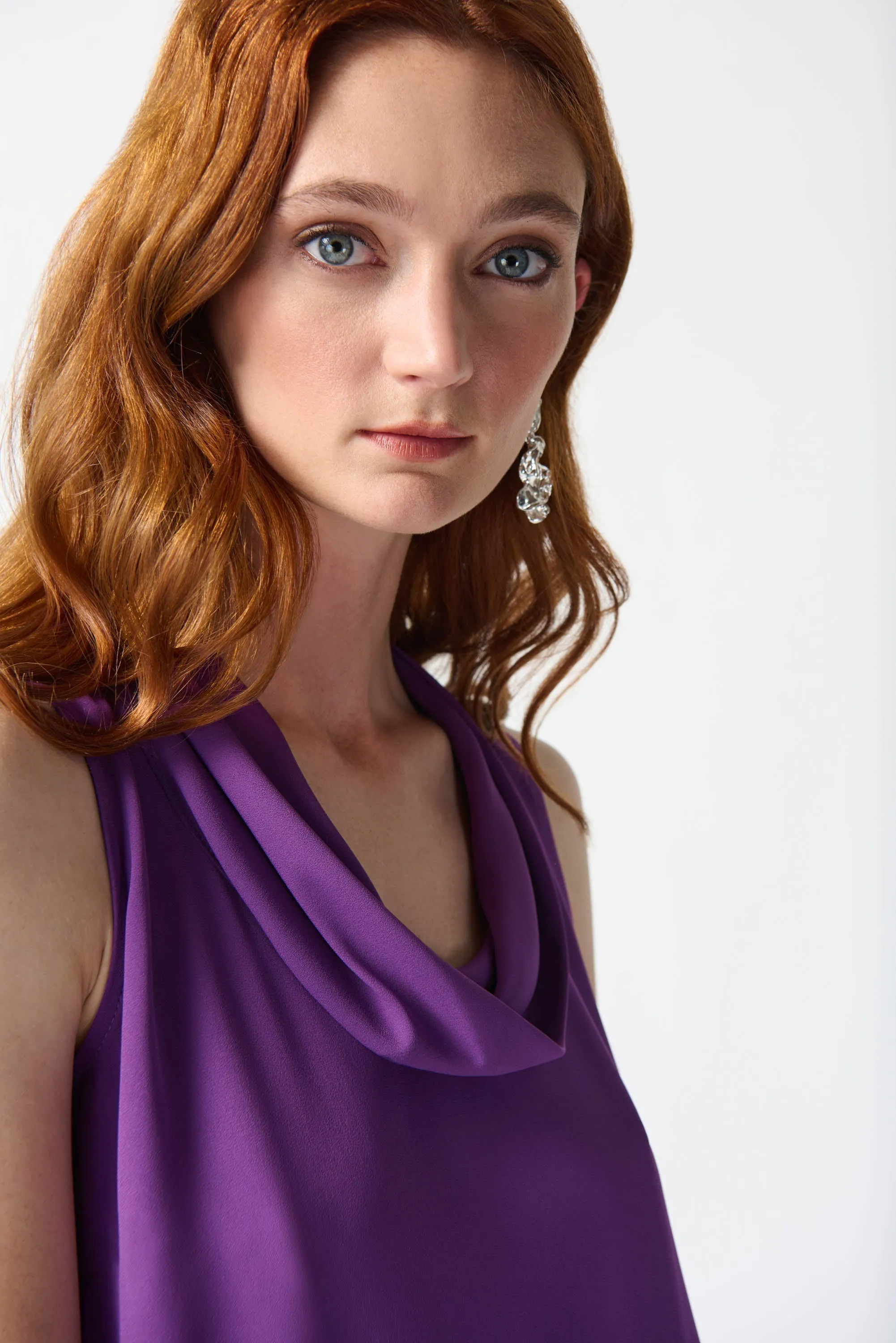 Sleeveless Cowl Neck Georgette Blouse sold by Bellissima product image thumbnail 3