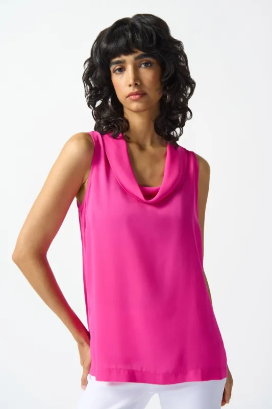 Sleeveless Cowl Neck Georgette Blouse sold by Bellissima