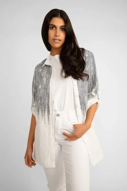 Striped Linen Shirt sold by Bellissima