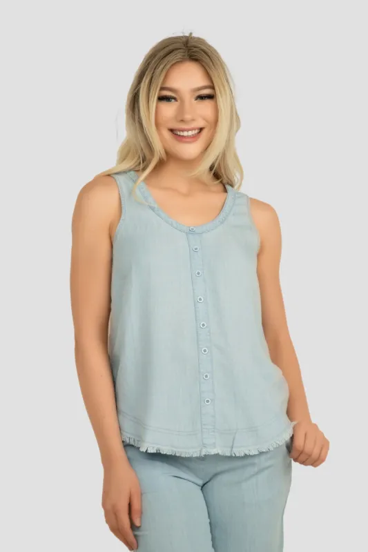 Tencel Relaxed Tank Top sold by Bellissima