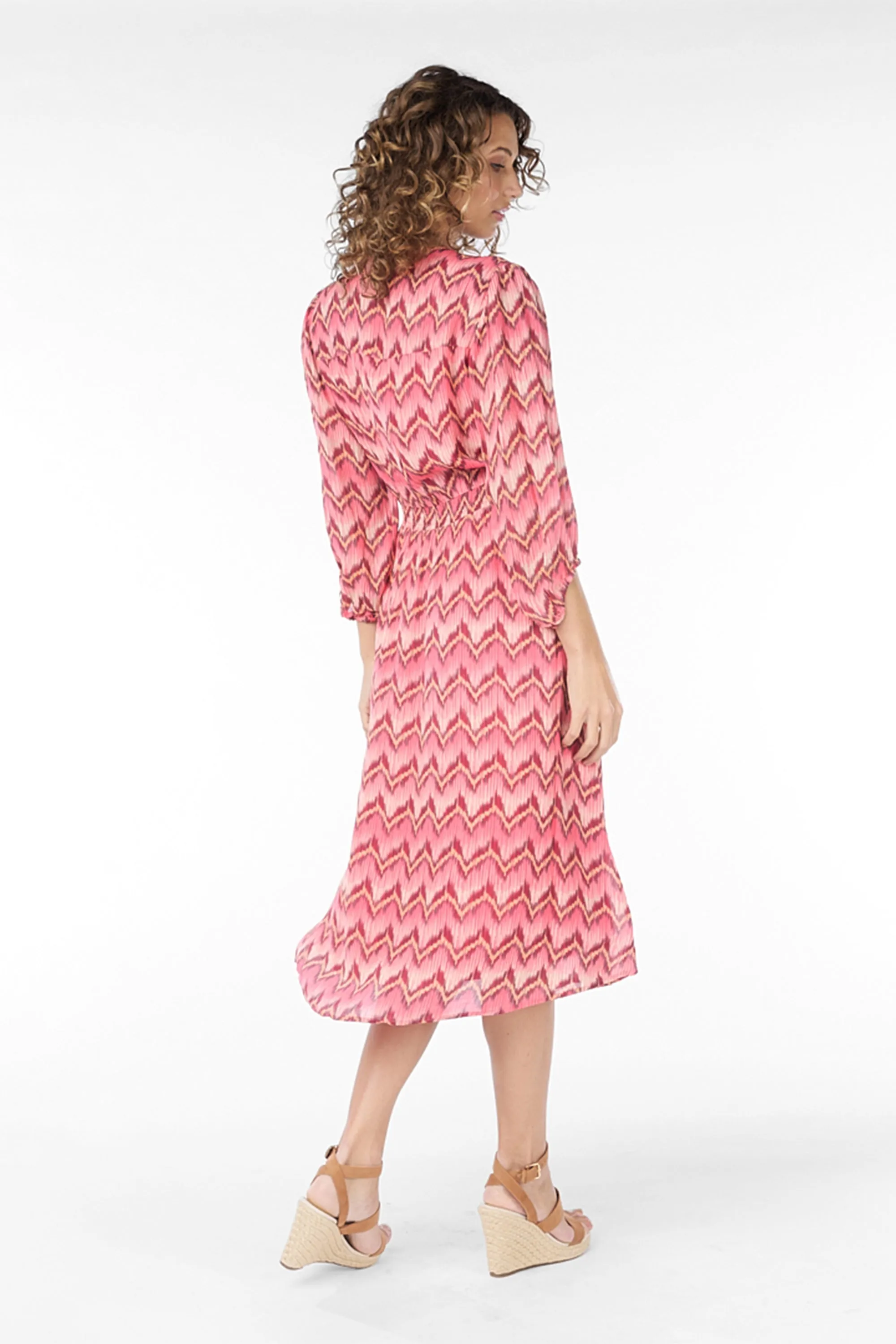 Zigzag Printed Midi Dress sold by Bellissima product image thumbnail 5