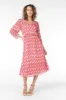Zigzag Printed Midi Dress sold by Bellissima