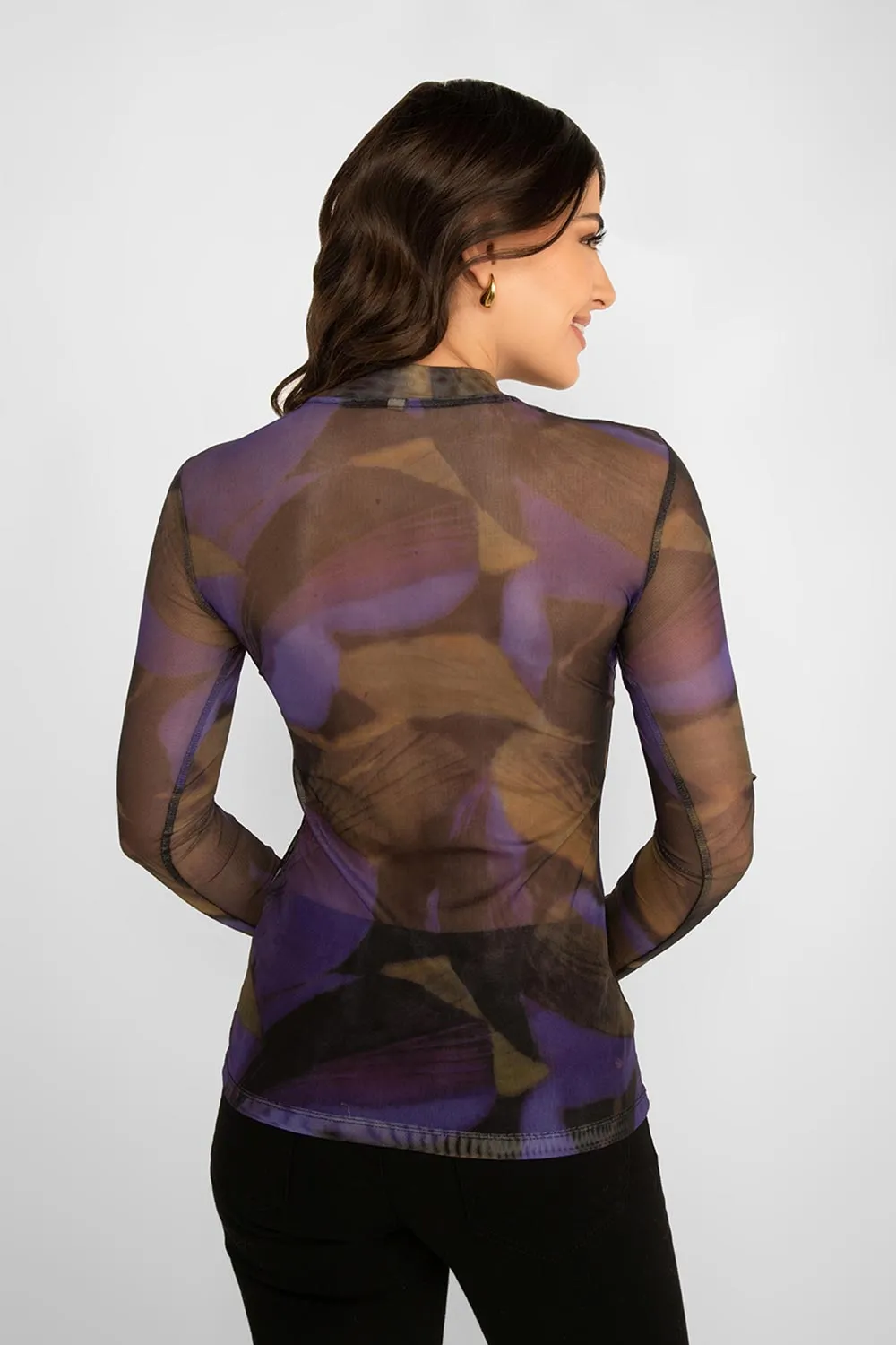 Mock Neck Sheer Top sold by Bellissima product image thumbnail 3