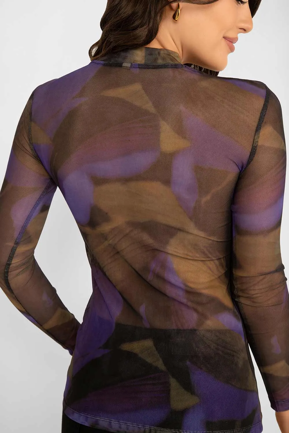 Mock Neck Sheer Top sold by Bellissima product image thumbnail 4