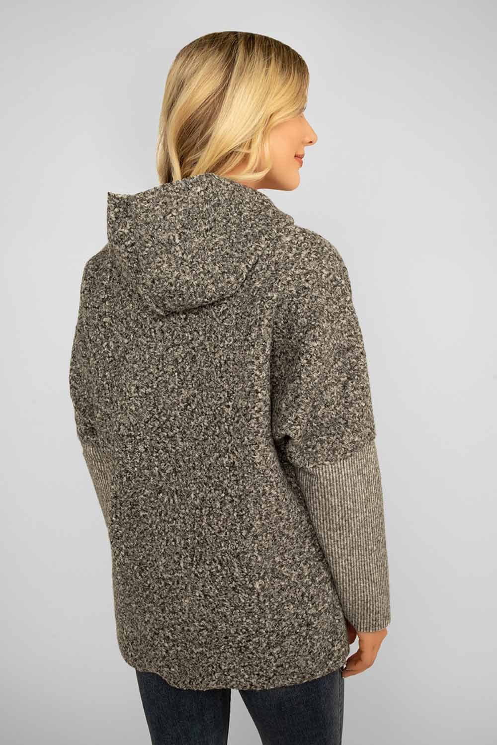 Hooded Snow Yarn Cardigan Jacket sold by Bellissima product image thumbnail 4