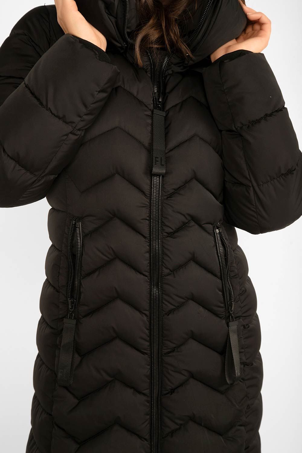 Zig Zag Quilted Puffer Coat sold by Bellissima product image thumbnail 2