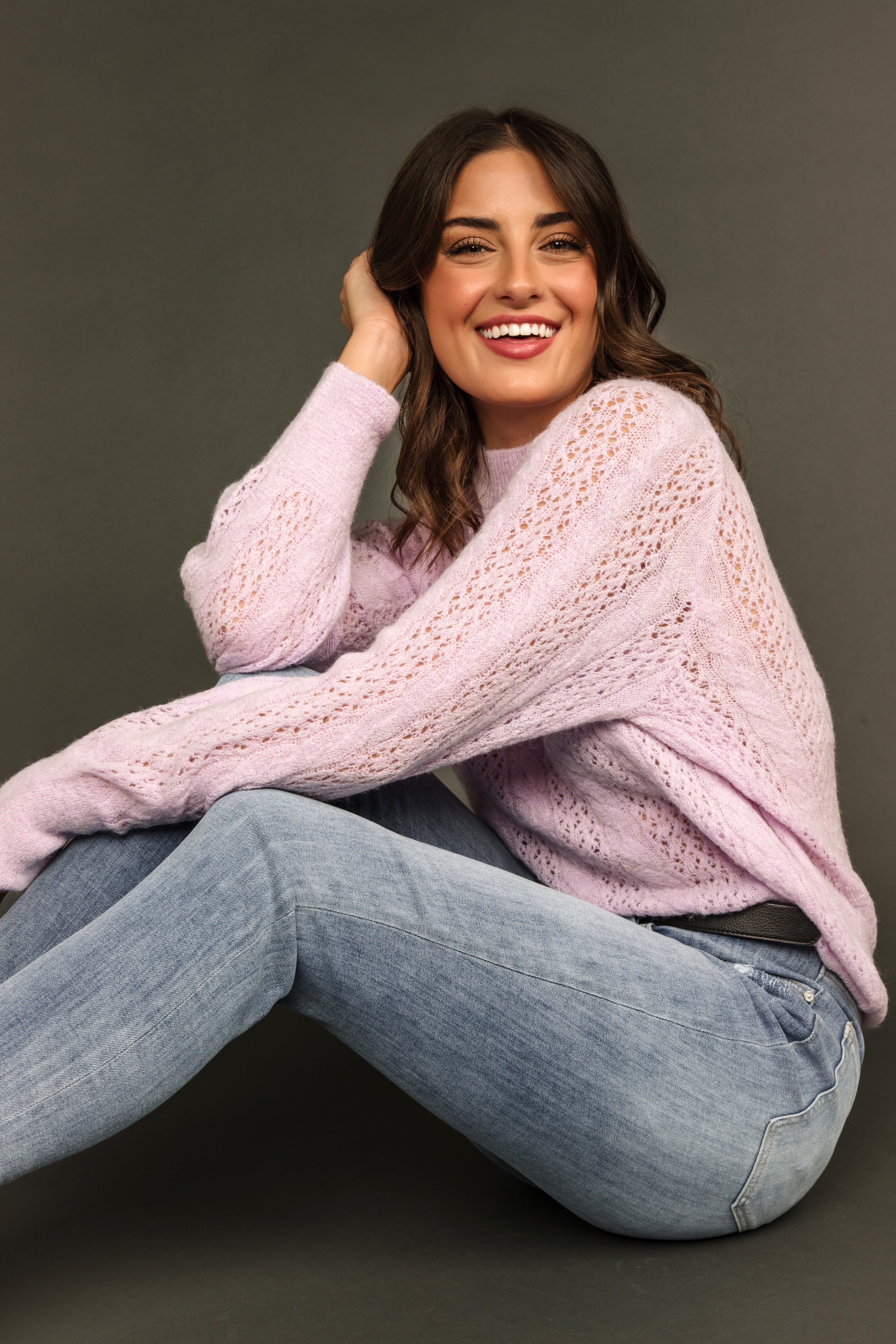 Lightweight Cable Knit Sweater sold by Bellissima