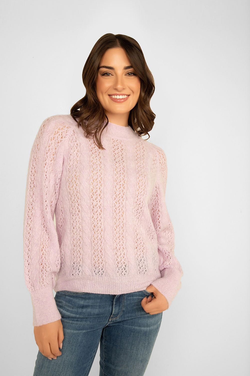 Lightweight Cable Knit Sweater sold by Bellissima product image thumbnail 2
