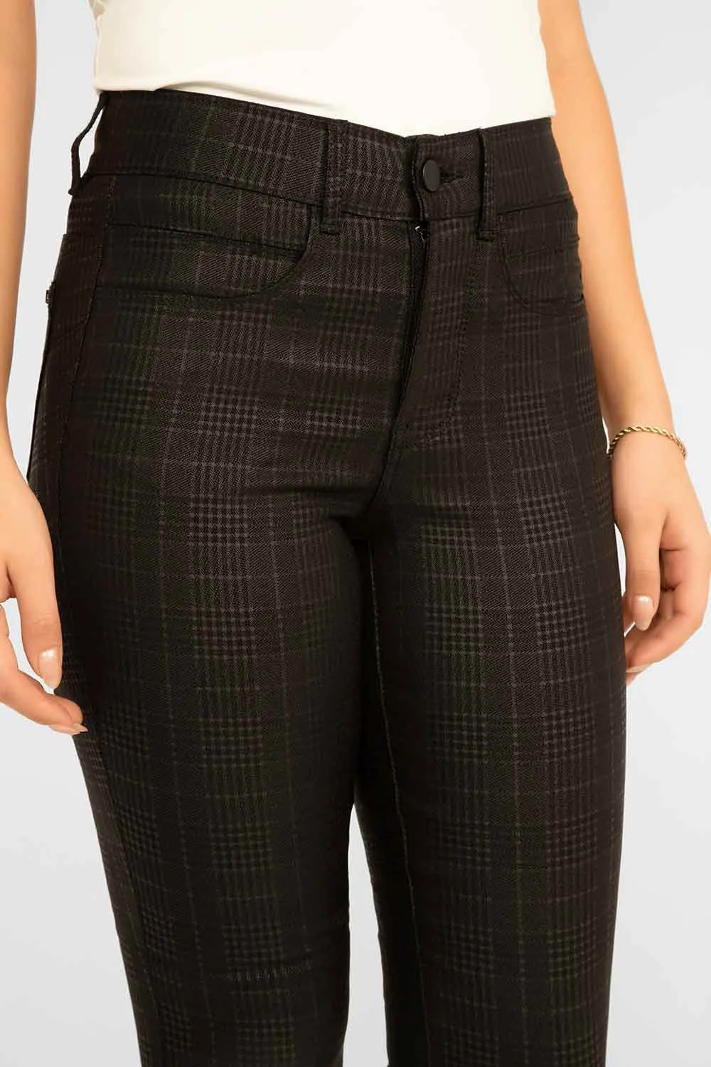 Plaid Skinny Jeans sold by Bellissima product image thumbnail 4