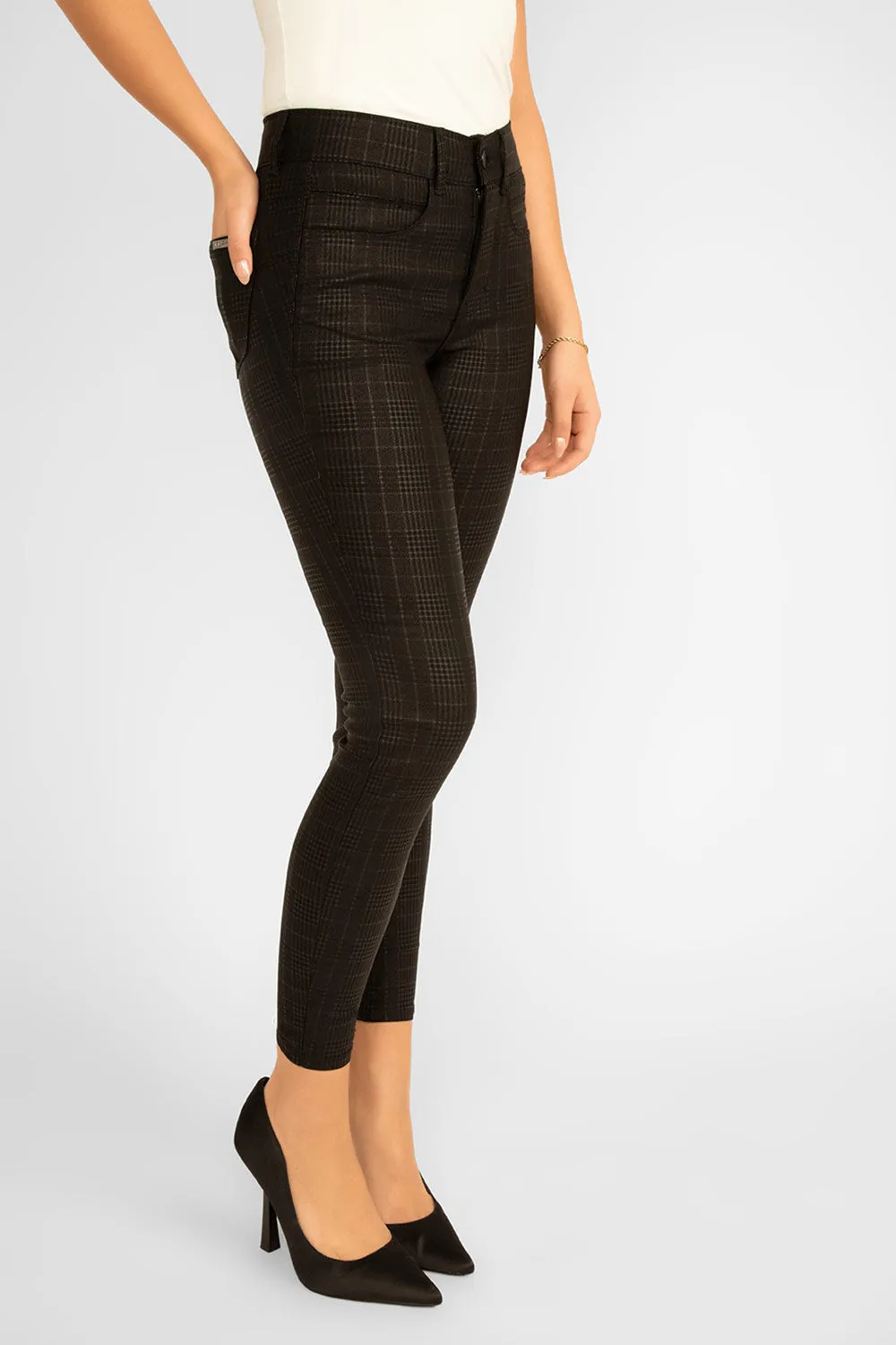 Plaid Skinny Jeans sold by Bellissima product image thumbnail 2