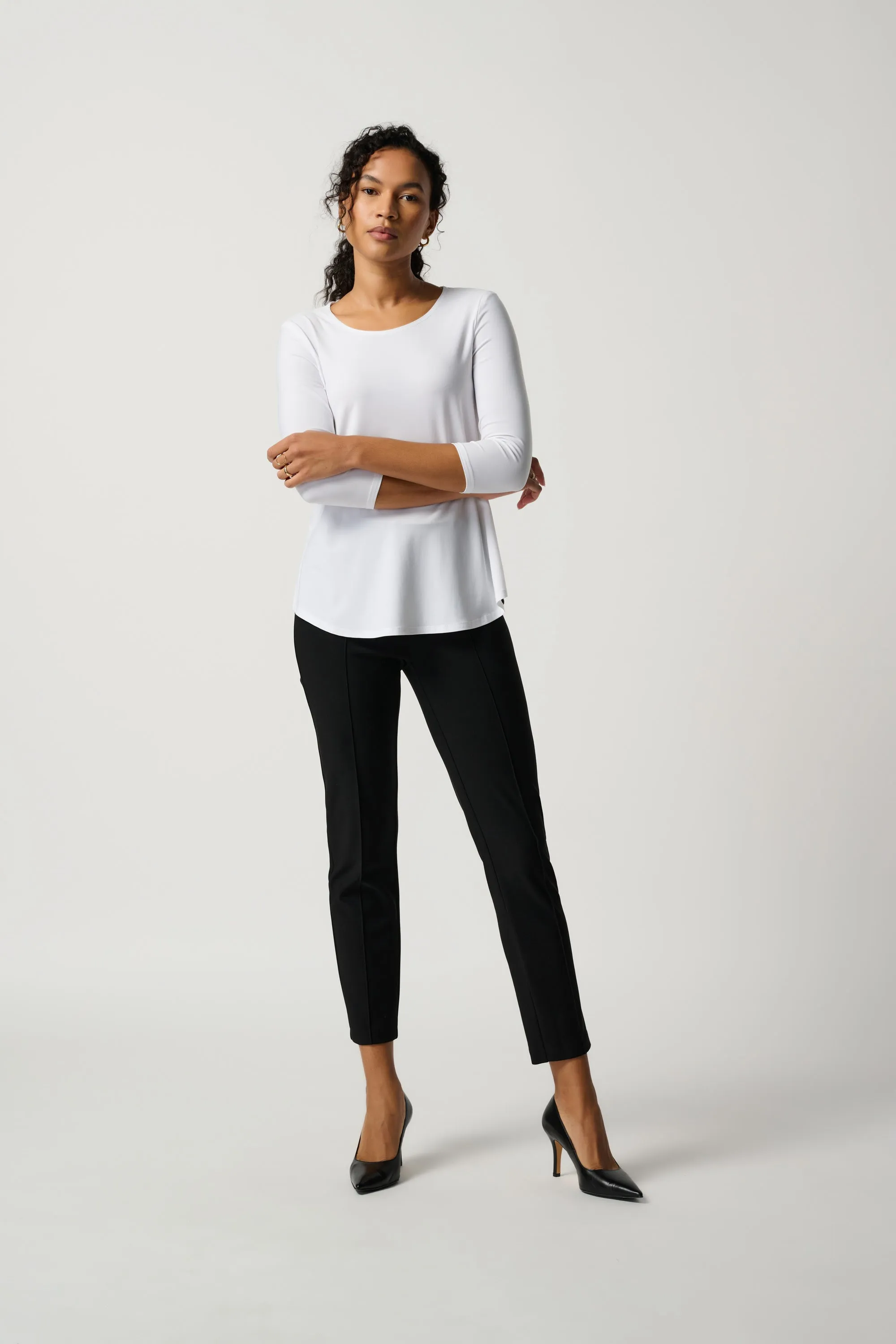 Classic Structured Slim Pull-On Pants sold by Bellissima product image thumbnail 2