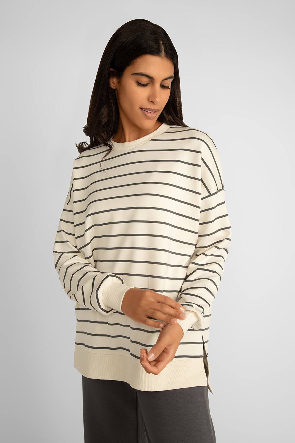 Striped Crewneck Sweater sold by Bellissima