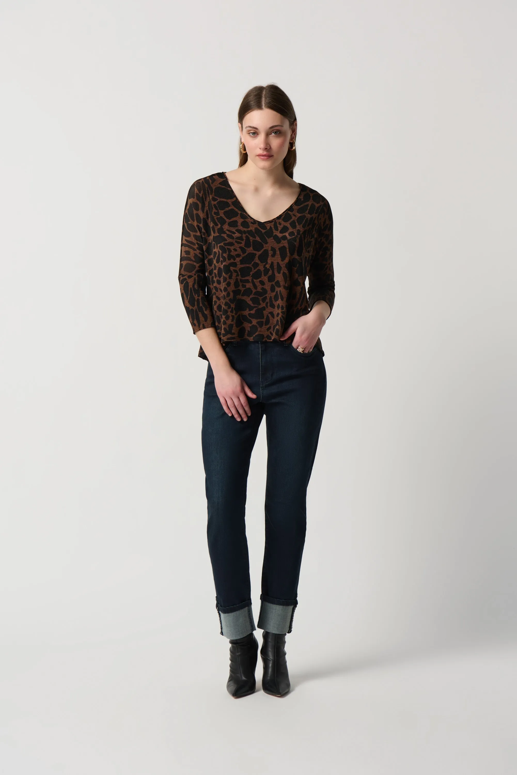 Silky Knit Animal Print Top sold by Bellissima product image thumbnail 4