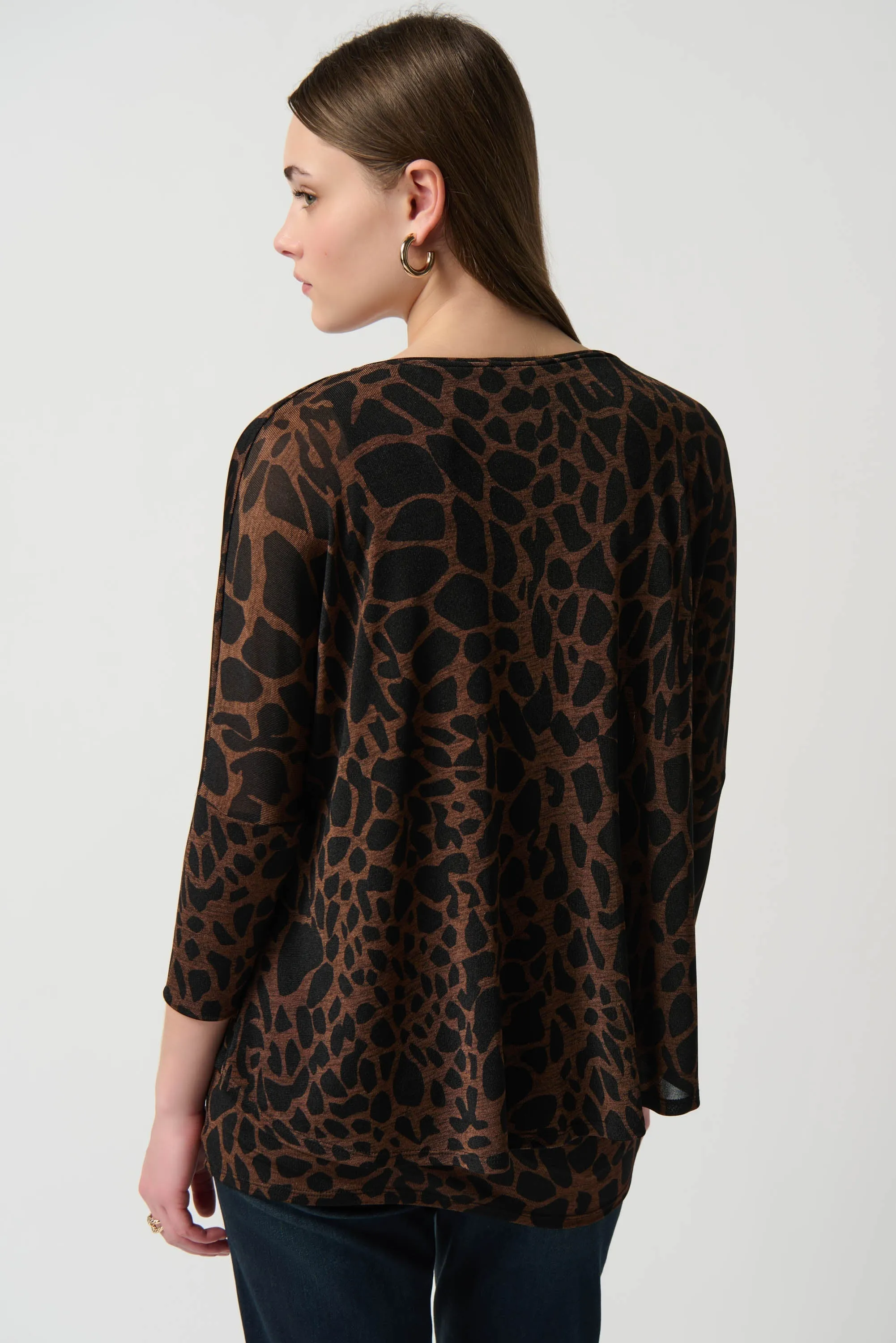Silky Knit Animal Print Top sold by Bellissima product image thumbnail 3