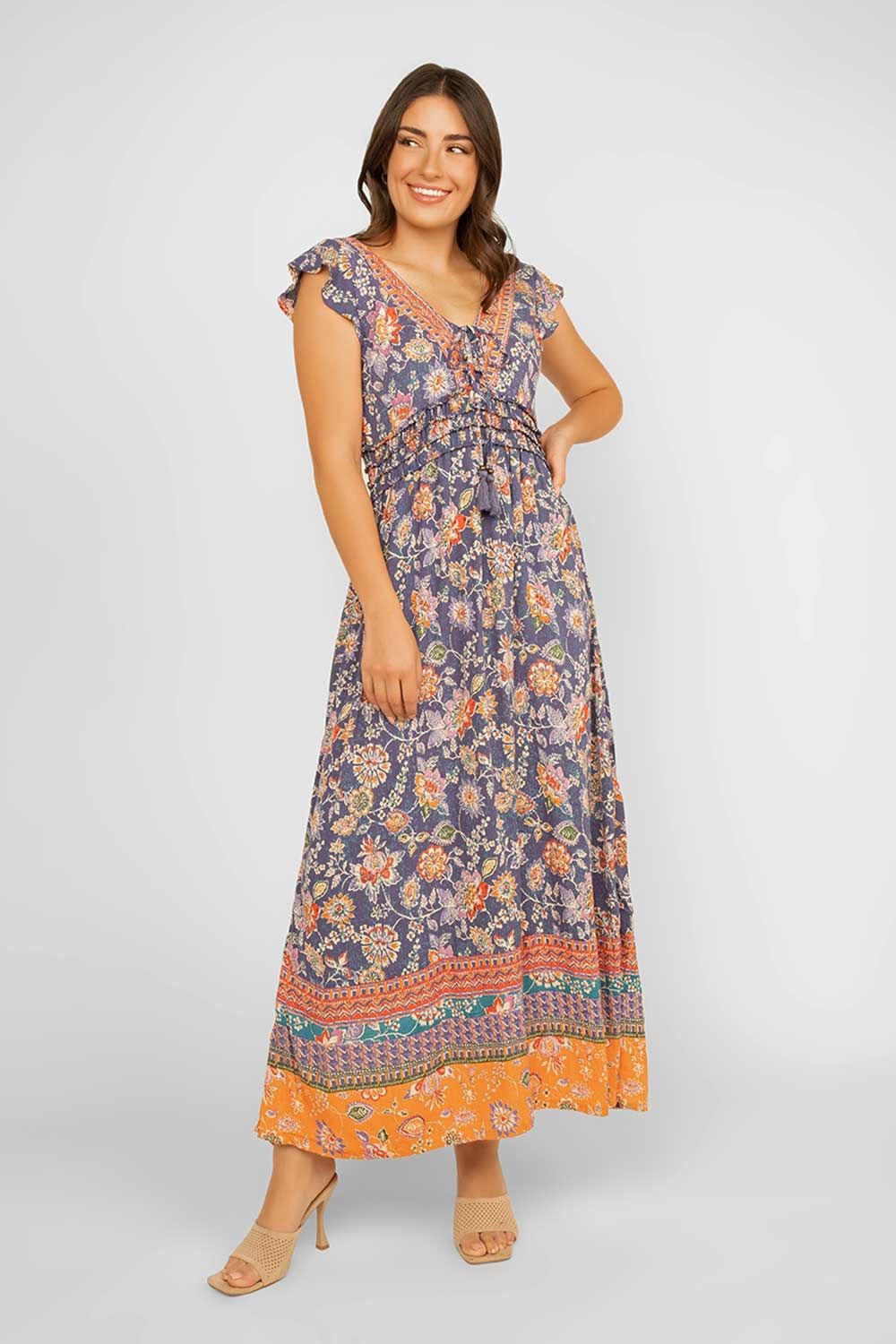 Floral Printed Maxi Dress sold by Bellissima