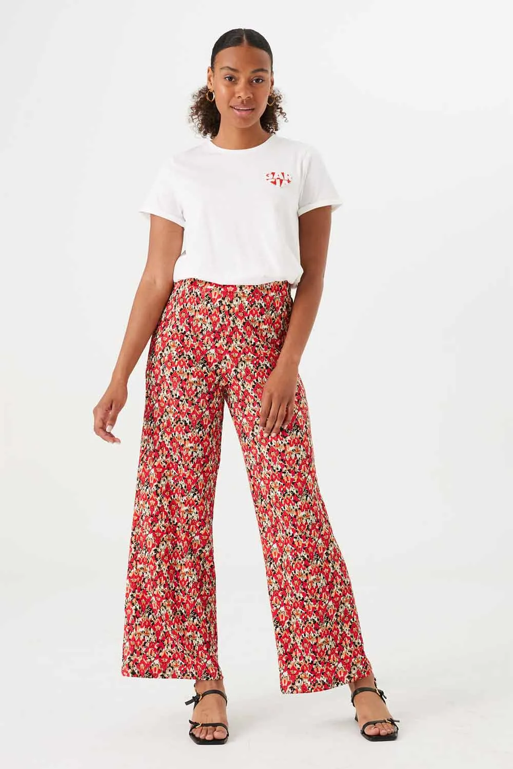 High Rise Wide Leg Printed Pants sold by Bellissima product image thumbnail 2