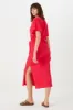 Short Bell Sleeve Faux Wrap Dress sold by Bellissima