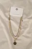 Double Strand Chain & Coin Necklace sold by Bellissima