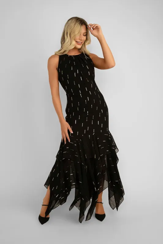 Sleeveless Dress With Handkerchief Hem sold by Bellissima